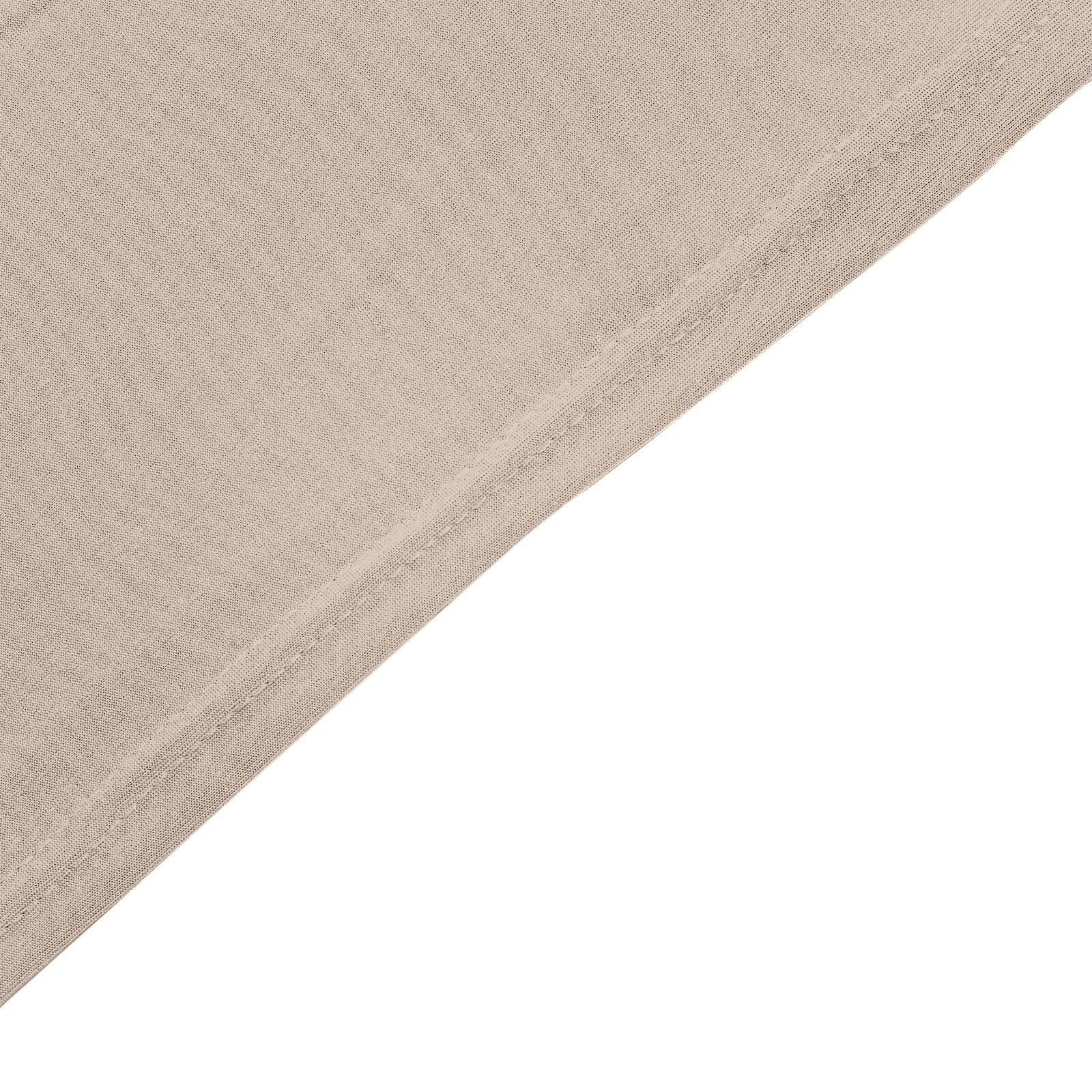 Stretch Spandex 6ft Rectangle Tablecloth Nude - Durable Form-Fitting Table Cover