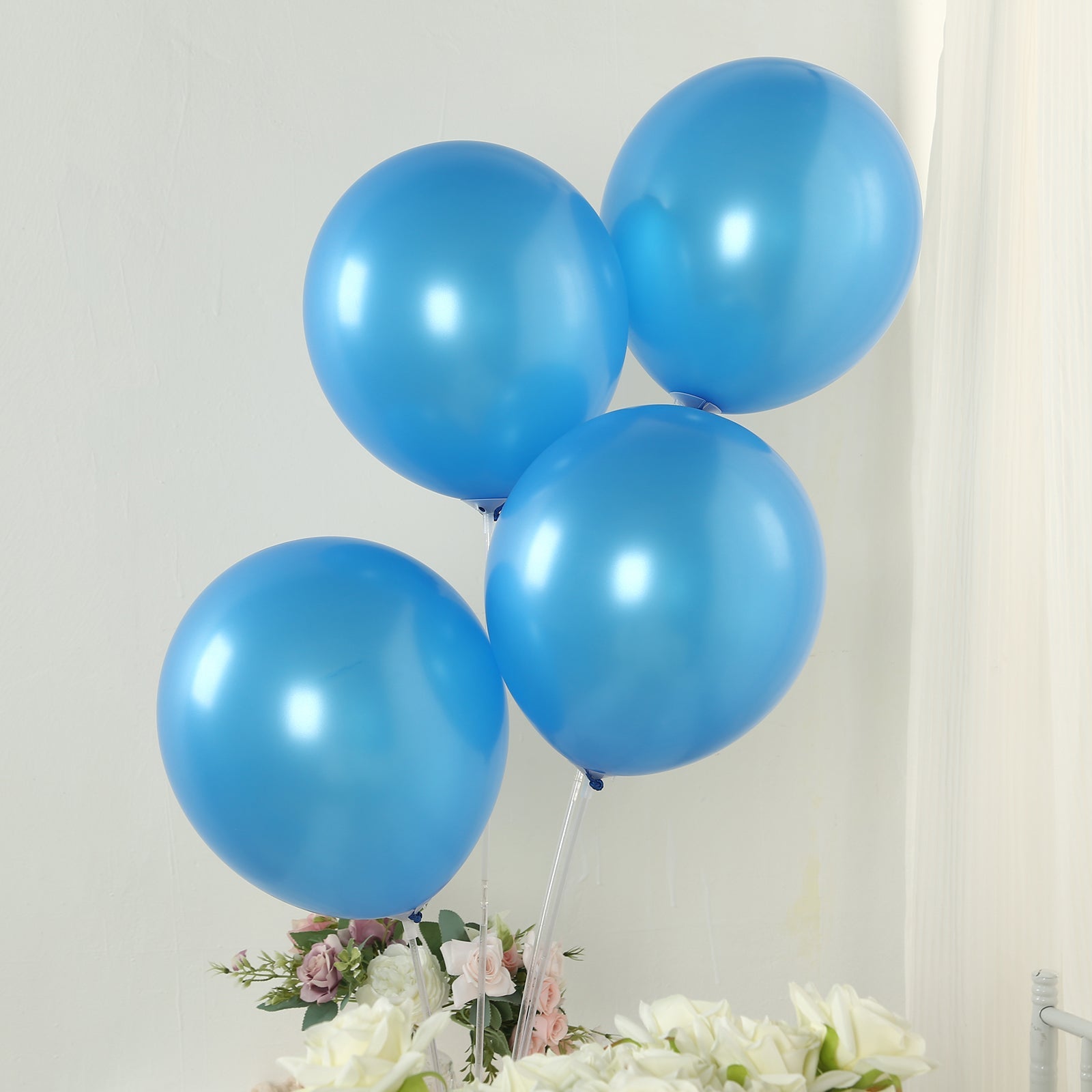 50 Pack Royal Blue Biodegradable Balloons, 12 Thickened Extra Strong Eco-friendly Latex Helium Party Balloons