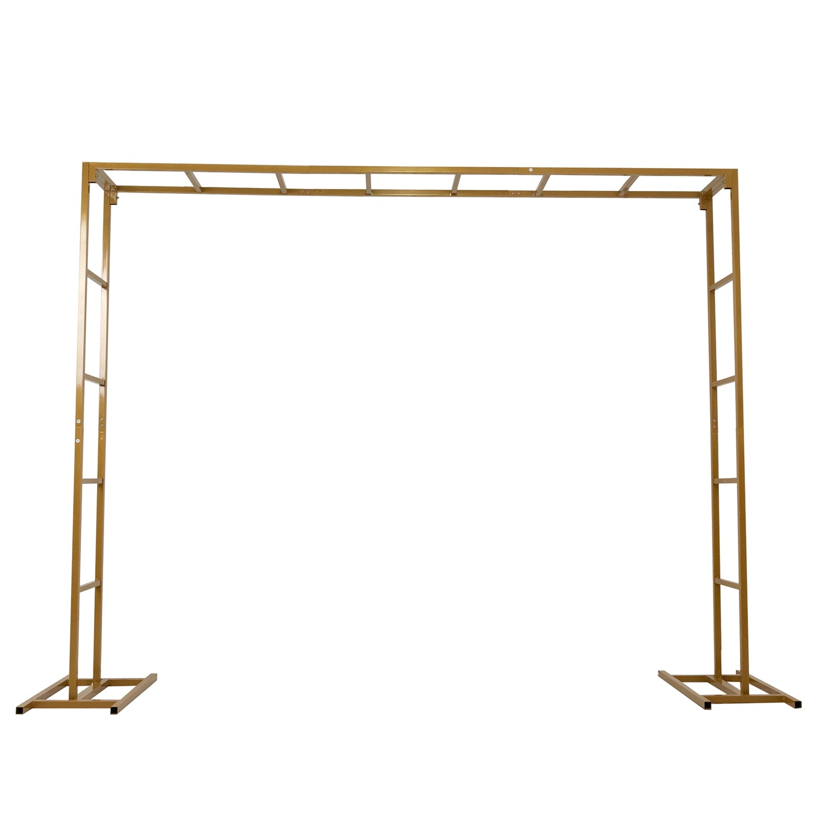 6ftx8ft Gold Rectangular Arbor - Freestanding 6' High Over the Table Stand, Backdrop Stand with Double Frame for Floral Balloon Décor