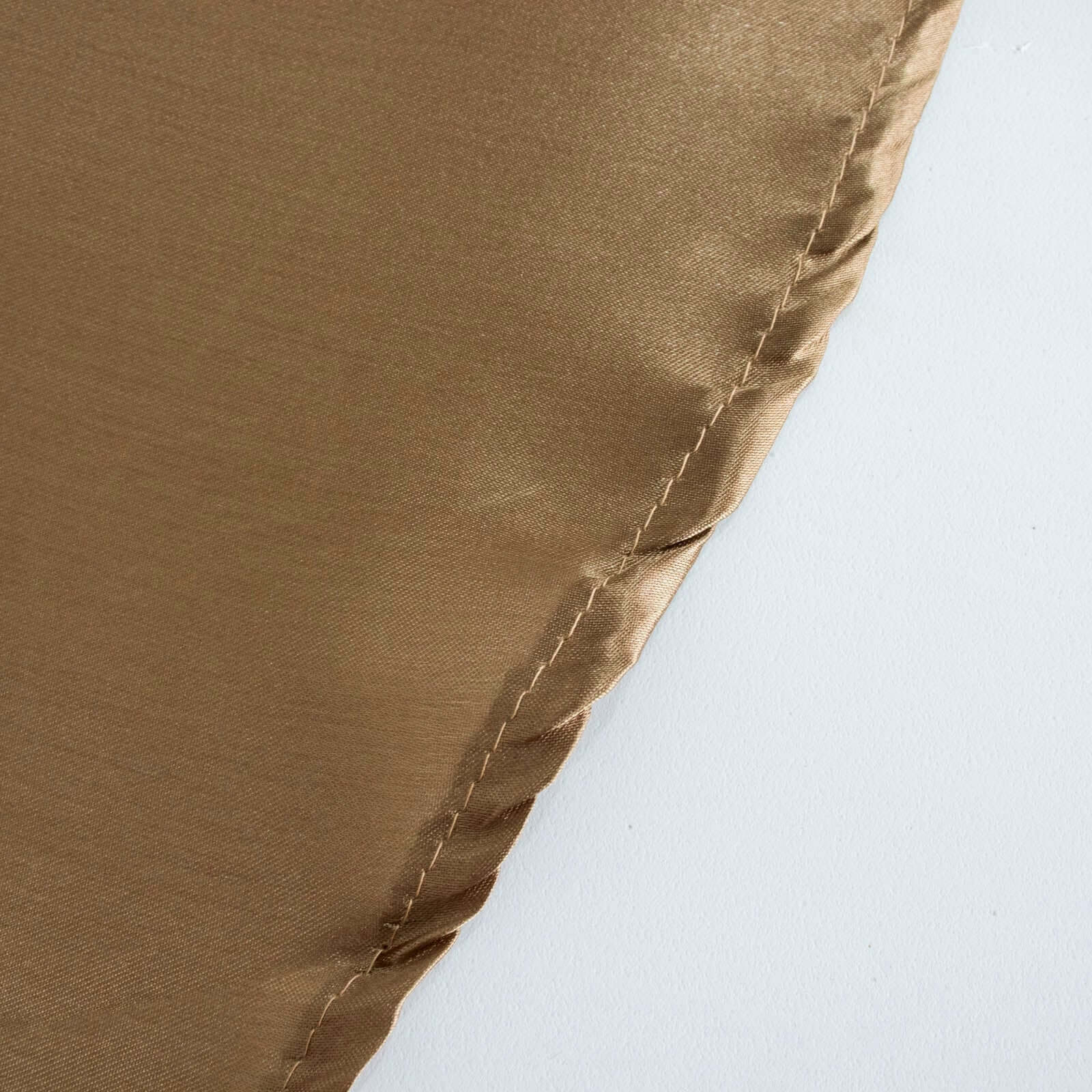 Satin 120 Round Tablecloth Taupe - Stylish Seamless Table Cover