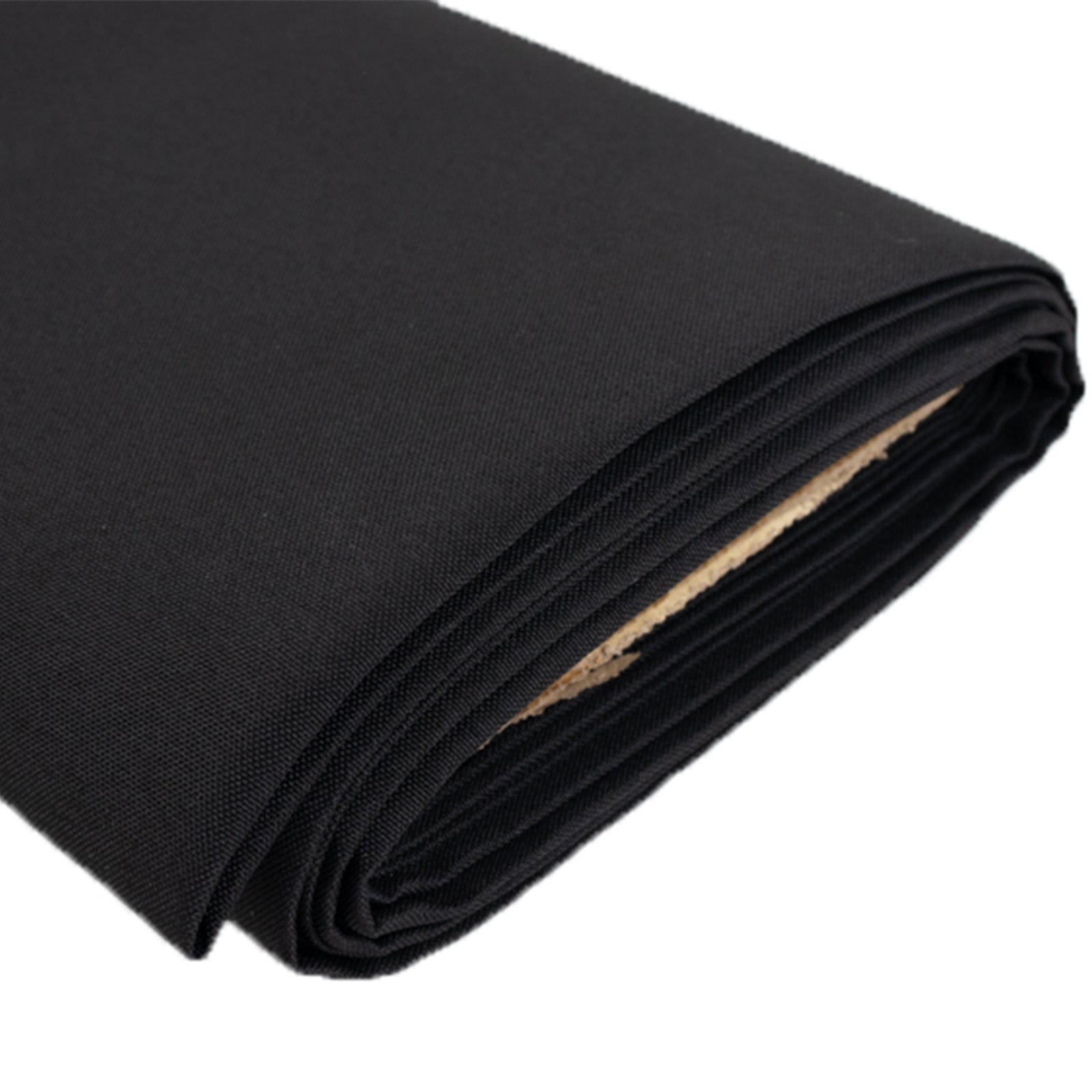 54x10 Yards Premium Polyester Black Fabric Bolt, DIY Craft Fabric Roll for Upholstery, Curtains, and Event Decor