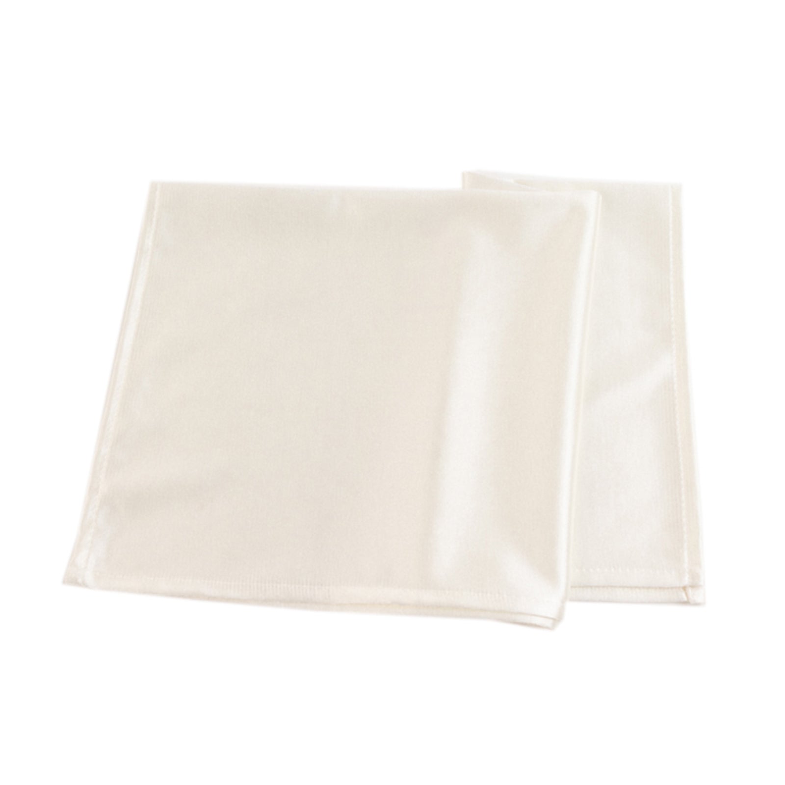 5 Pack Premium Scuba 20x20 Napkins Shimmer Pearl White - Dazzling Cloth Napkins