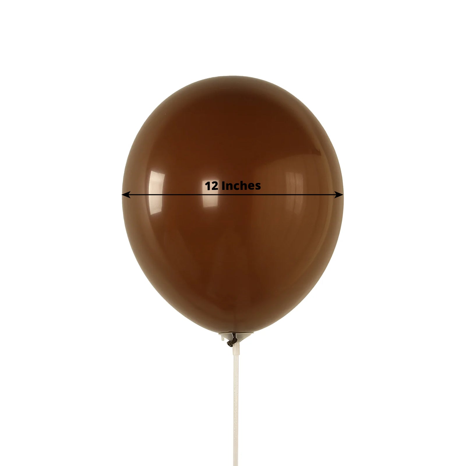 50 Pack Matte Pastel Cinnamon Brown Biodegradable Balloons 12, Round Eco-friendly Thick Latex Party Balloons