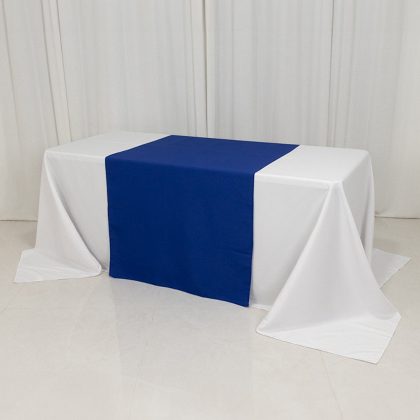 Wide Premium Polyester 36x72 Table Runner Royal Blue - Sublimation Printable Banner