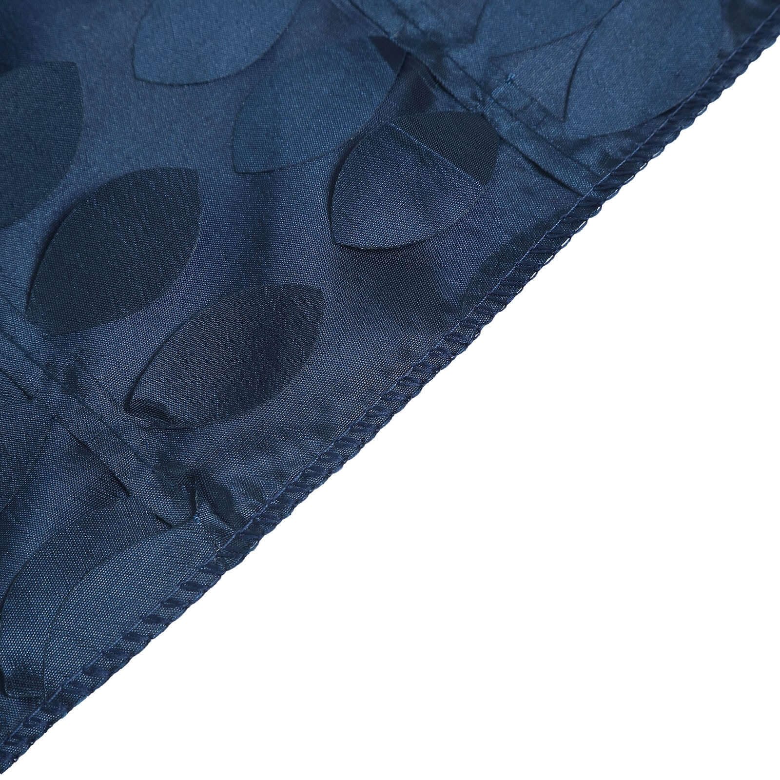 Taffeta 54x54 Square Tablecloth Navy Blue 3D Leaf Petal Table Cover