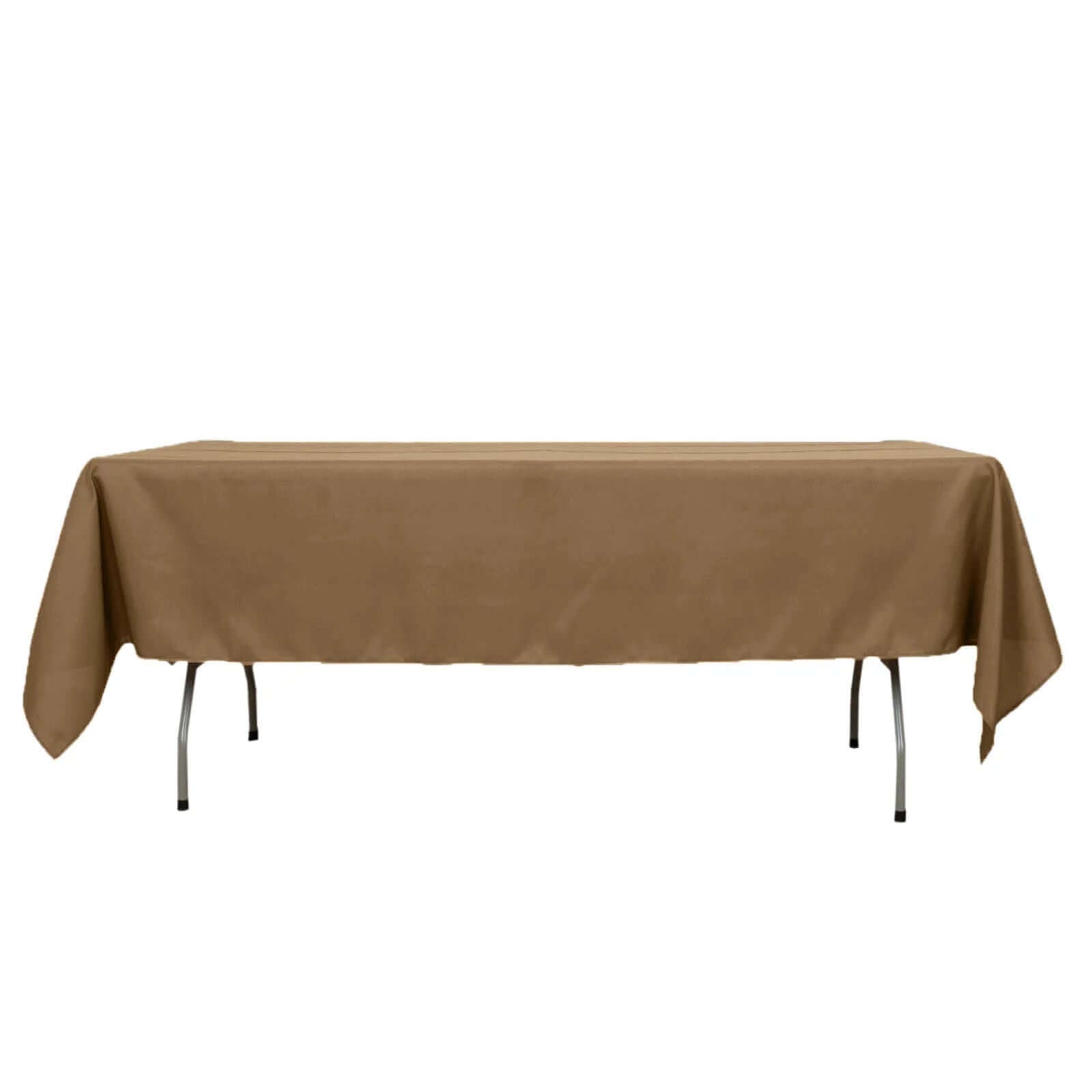 Polyester 60x102 Rectangle Tablecloth Taupe - Durable and Stylish Table Cover