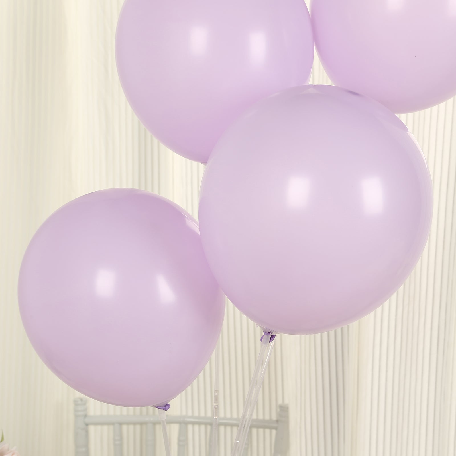 50 Pack Matte Pastel Purple Biodegradable Balloons 12, Round Eco-friendly Thick Latex Party Balloons