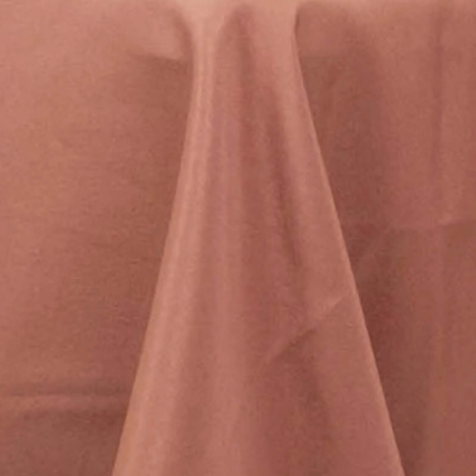 Premium Polyester 90 Round Tablecloth Terracotta (Rust) - Stain and Wrinkle-Resistant Design with 220GSM Thickness Table Cover