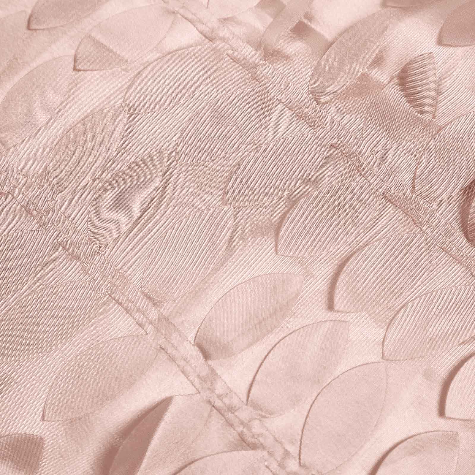 Taffeta 54x54 Square Tablecloth Dusty Rose 3D Leaf Petal Table Cover