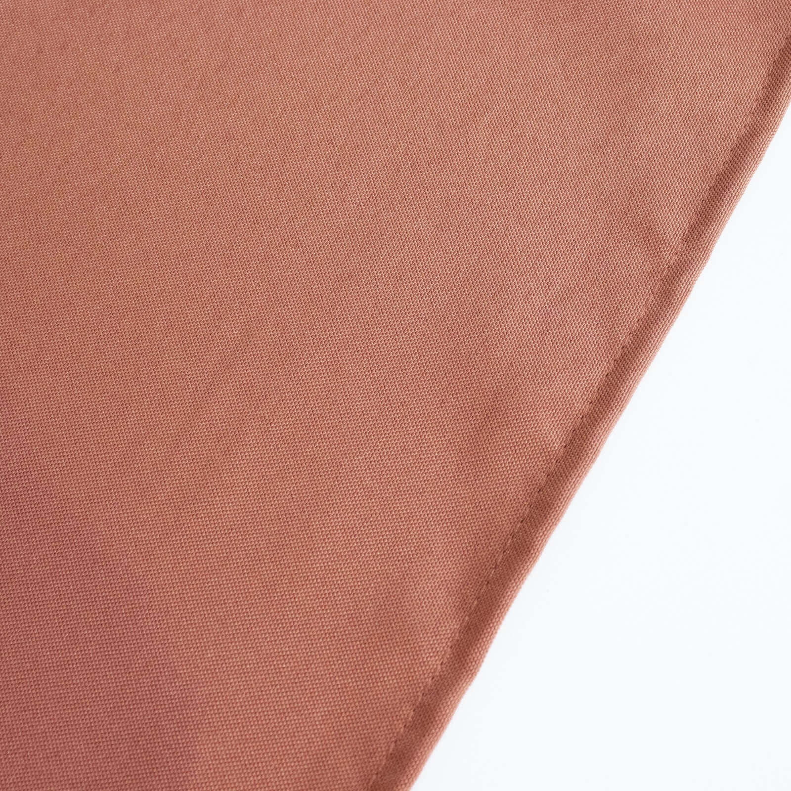 Premium Polyester 54x54 Square Tablecloth Terracotta (Rust) - Stain and Wrinkle-Resistant 220GSM Table Cover
