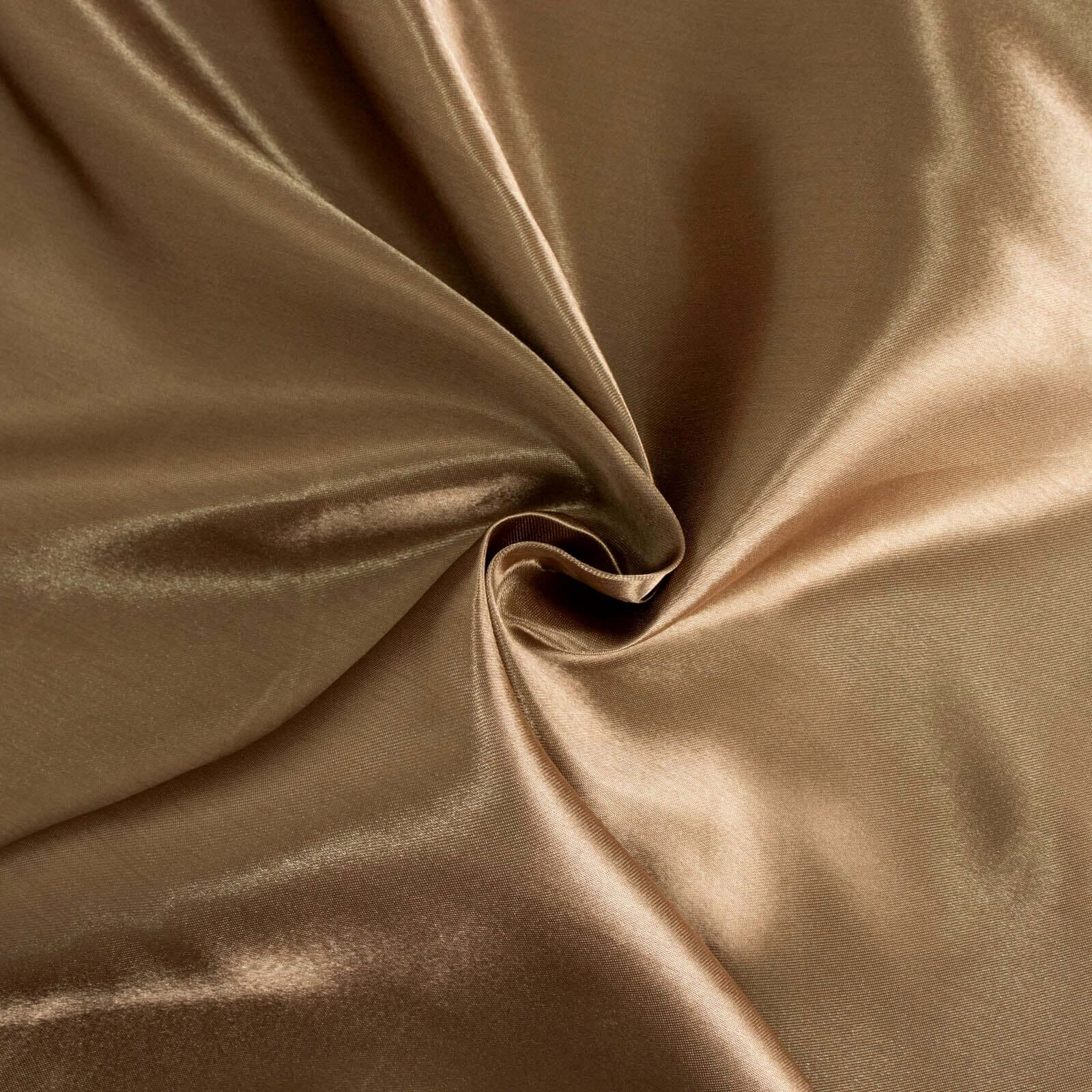Satin 120 Round Tablecloth Taupe - Stylish Seamless Table Cover