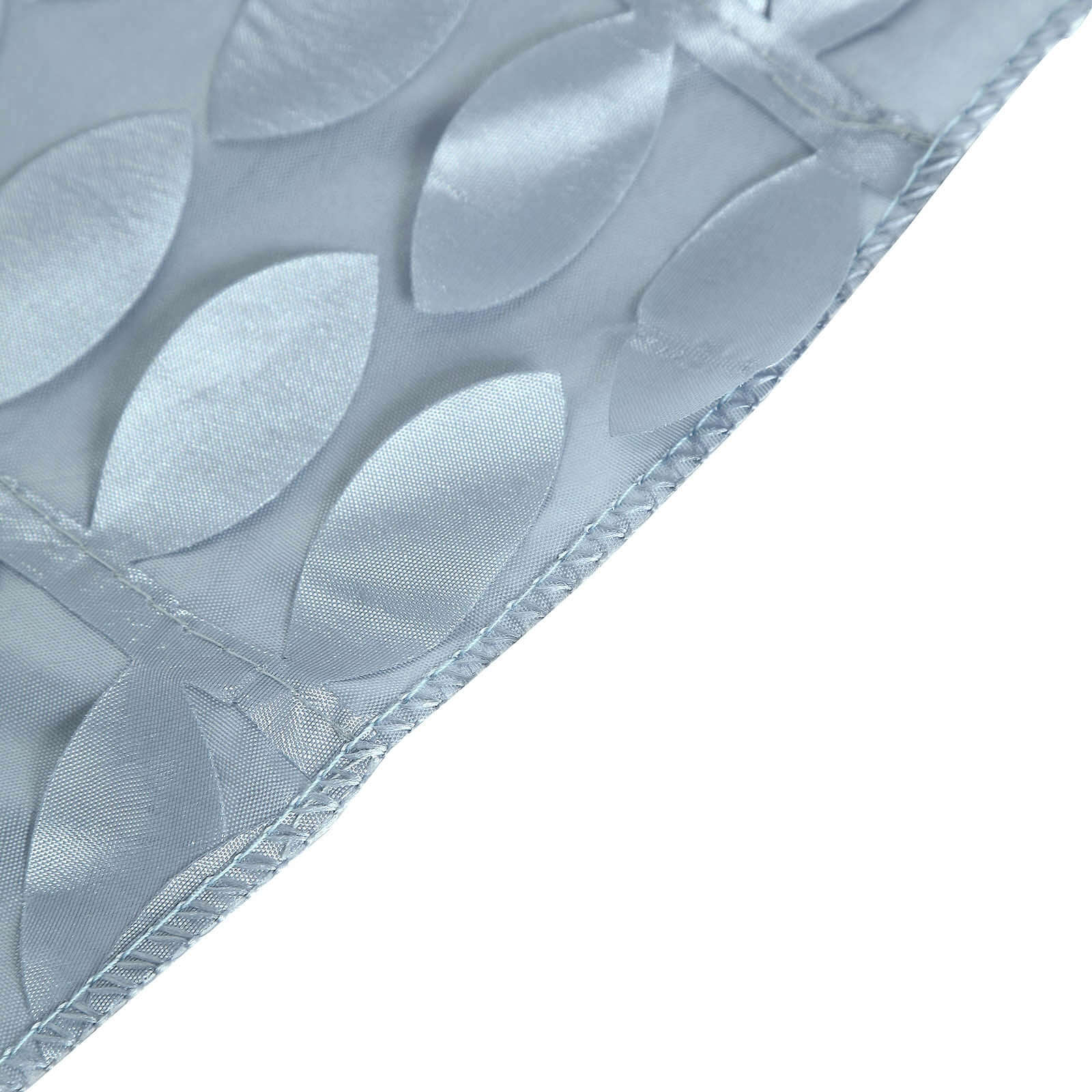 Taffeta 90x156 Rectangle Tablecloth Dusty Blue | 3D Leaf Petal Design Seamless Table Cover