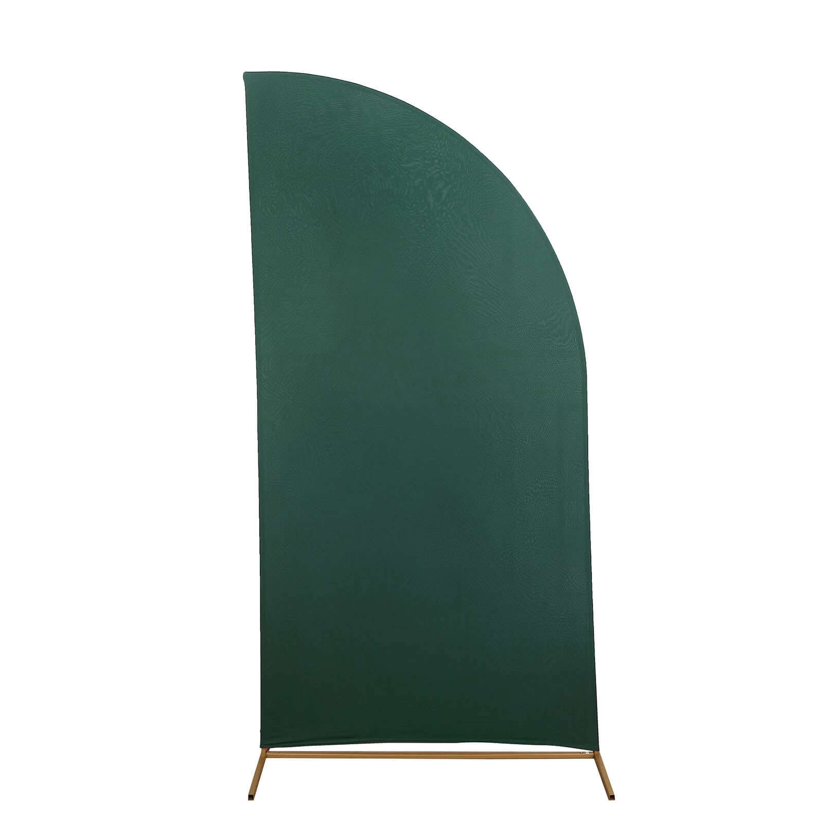 7ft Matte Hunter Emerald Green Spandex Half Moon Chiara Backdrop Stand Cover, Custom Fitted Wedding Arch Cover