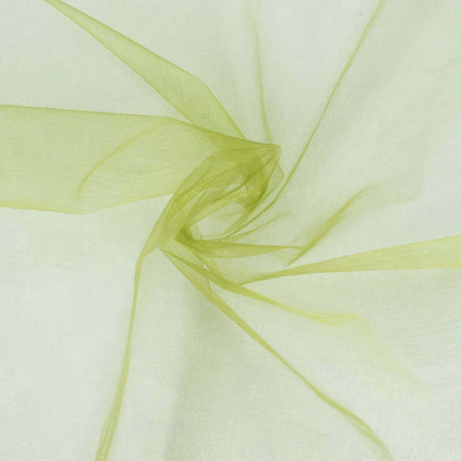 10 Pack Organza 23x23 Napkins Olive Green - Sheer Cloth Napkins