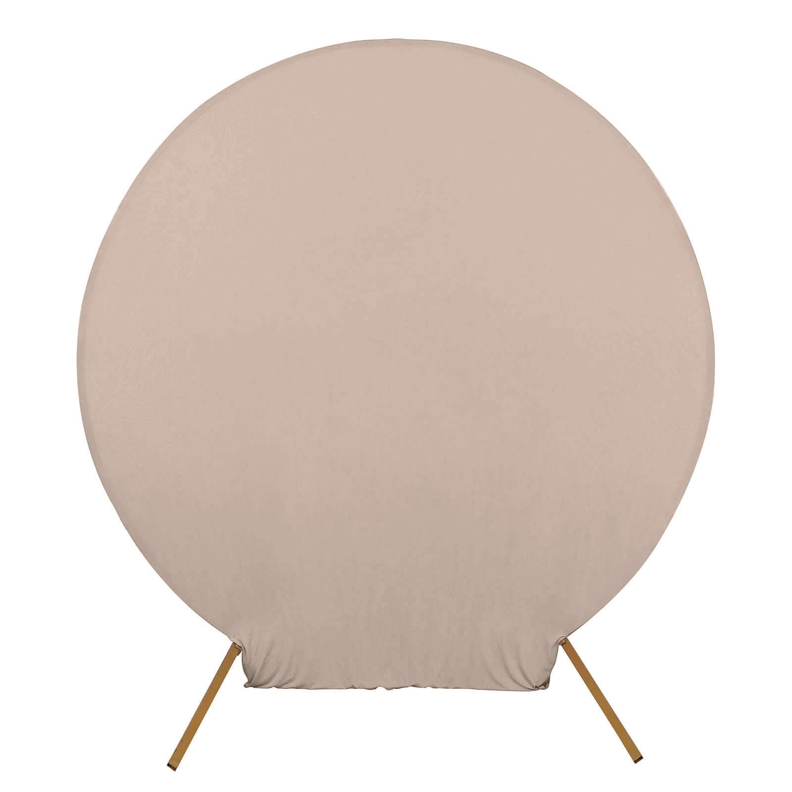 7.5ft Nude Round Spandex Fit Party Backdrop Stand Cover