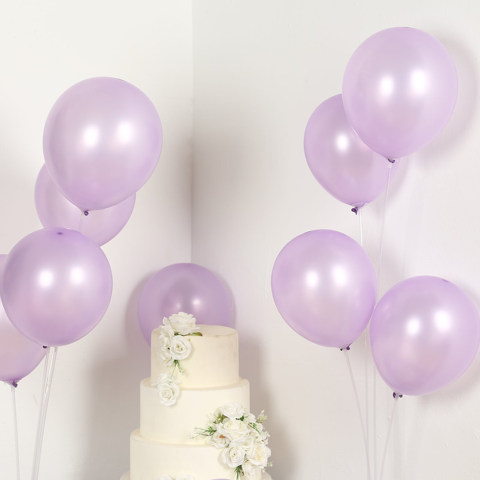 50 Pack Lavender Lilac Biodegradable Balloons, 12 Thickened Extra Strong Eco-friendly Latex Helium Party Balloons