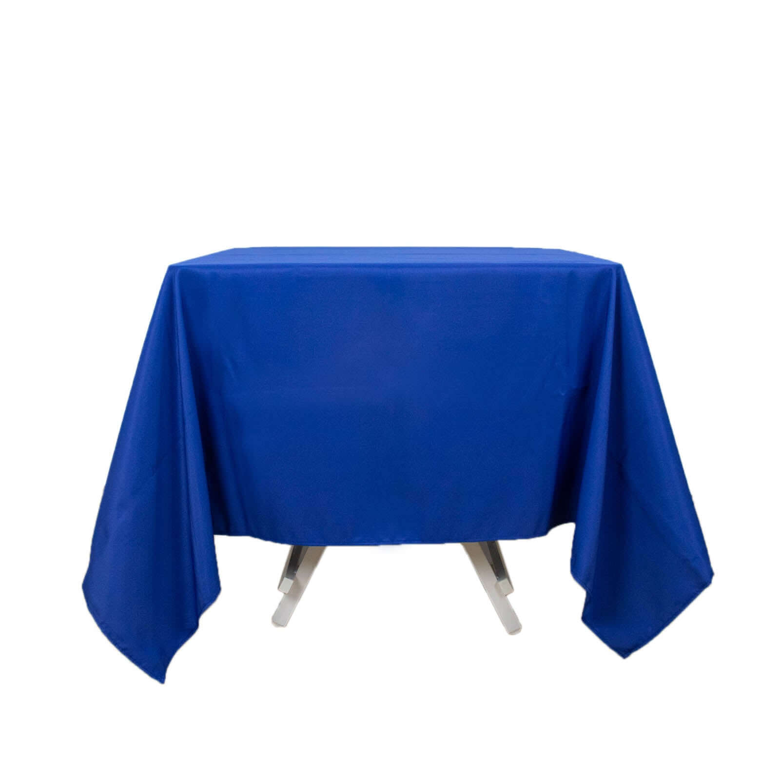 Premium Polyester Square Tablecloth 70x70 Royal Blue 220GSM Wrinkle-Resistant Table Cover