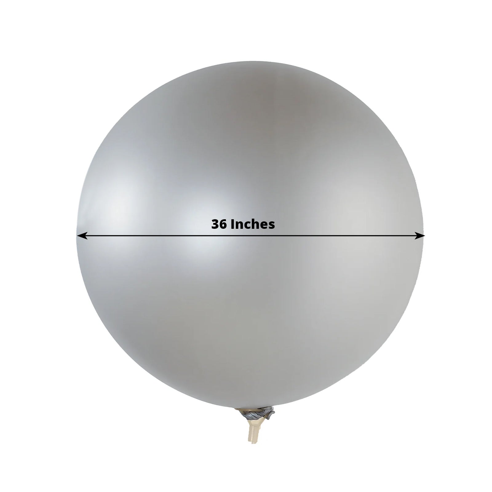 5 Pack Large Silver Biodegradable Balloons, 36 Thickened Extra Strong Eco-friendly Latex Helium Party Balloons