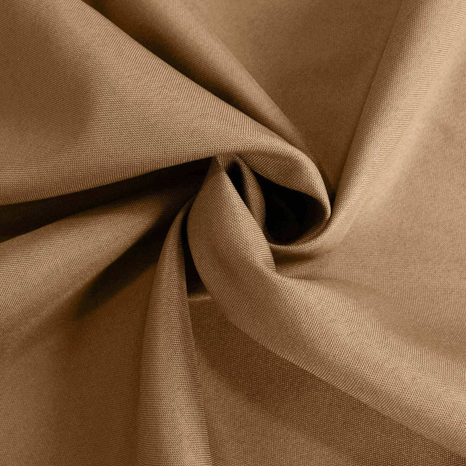 Polyester 90x156 Rectangle Tablecloth Taupe - Seamless Wrinkle-Resistant Table Cover