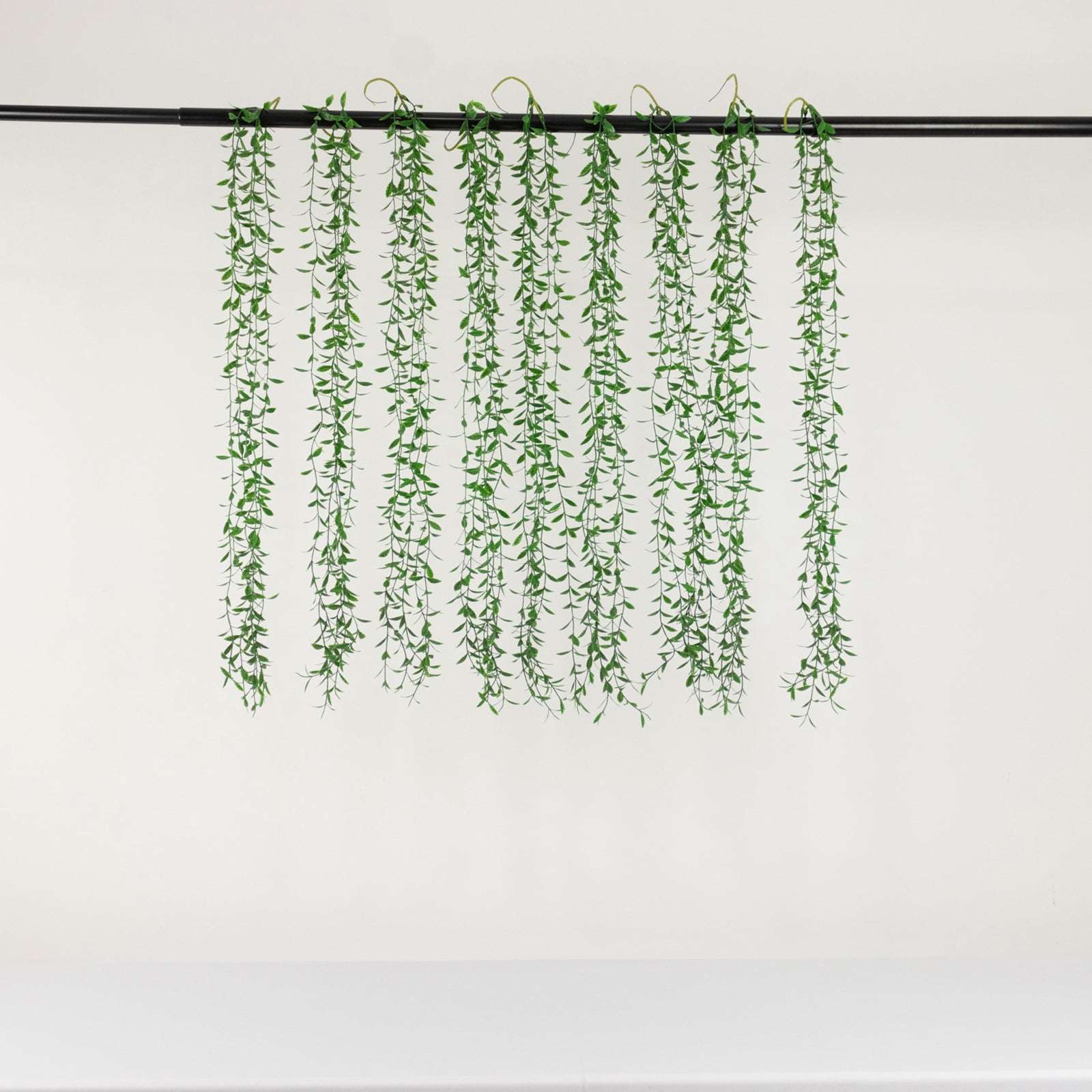 10 Pack Artificial Hanging Vines Weeping Willow Leaves with Stems, Fake Ivy Greenery Garland for Backdrop Wall Decor - 3.5ft