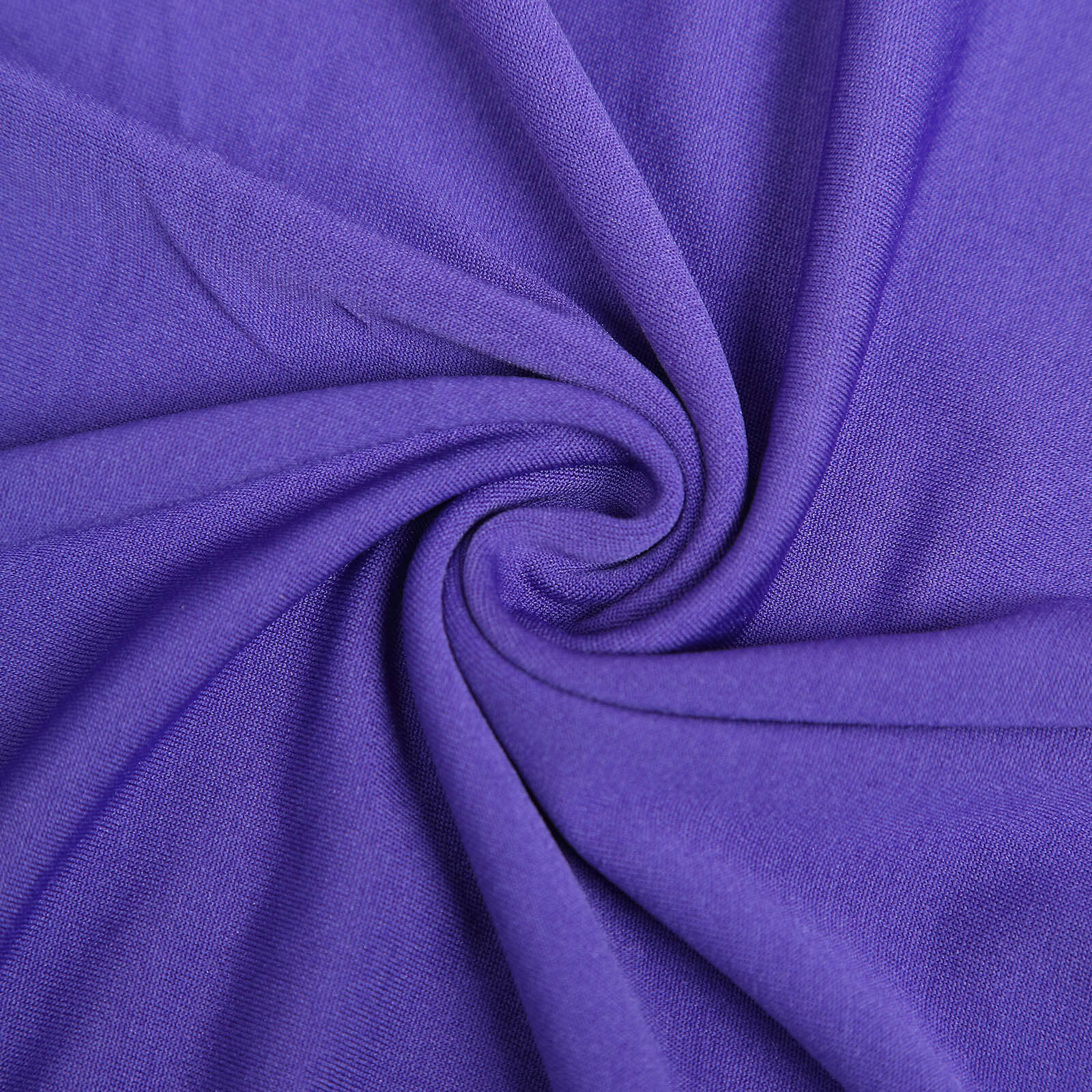 Set of 3 Matte Purple Spandex Fitted Chiara Backdrop Stand Cover For Round Top Wedding Arch - 5ft, 6ft, 7ft