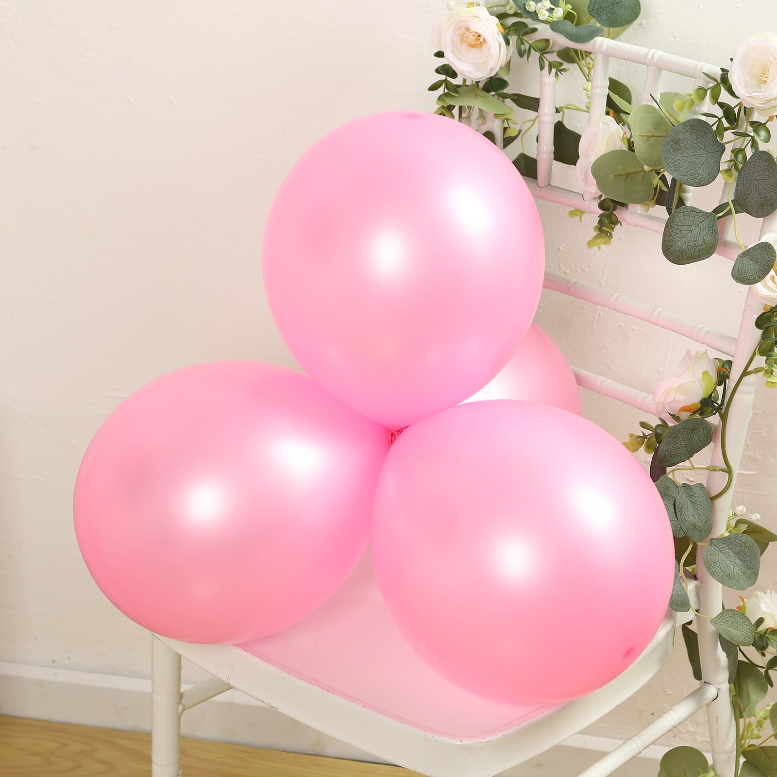 50 Pack Pink Biodegradable Balloons, 12 Thickened Extra Strong Eco-friendly Latex Helium Party Balloons