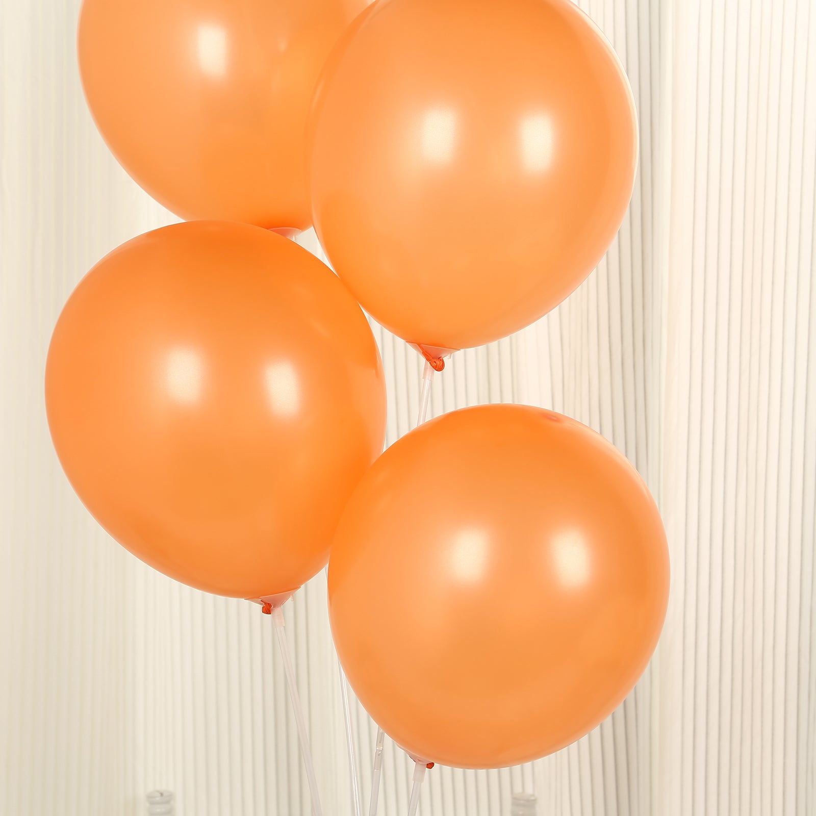 50 Pack Orange Biodegradable Balloons, 12 Thickened Extra Strong Eco-friendly Latex Helium Party Balloons