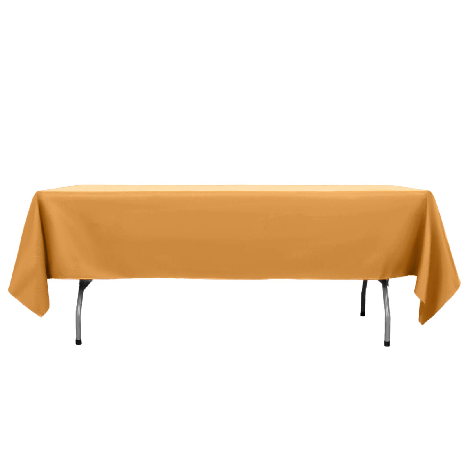 Premium Polyester 60x102 Rectangle Tablecloth Gold - Durable 220GSM Wrinkle-Resistant Table Cover