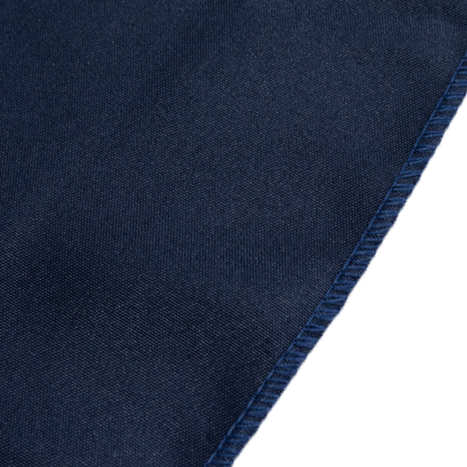 Fitted Polyester 72x30 Rectangle Tablecloth Navy Blue with Open Back Design - Easy to Maintain and Wrinkle-Resistant Table Cover