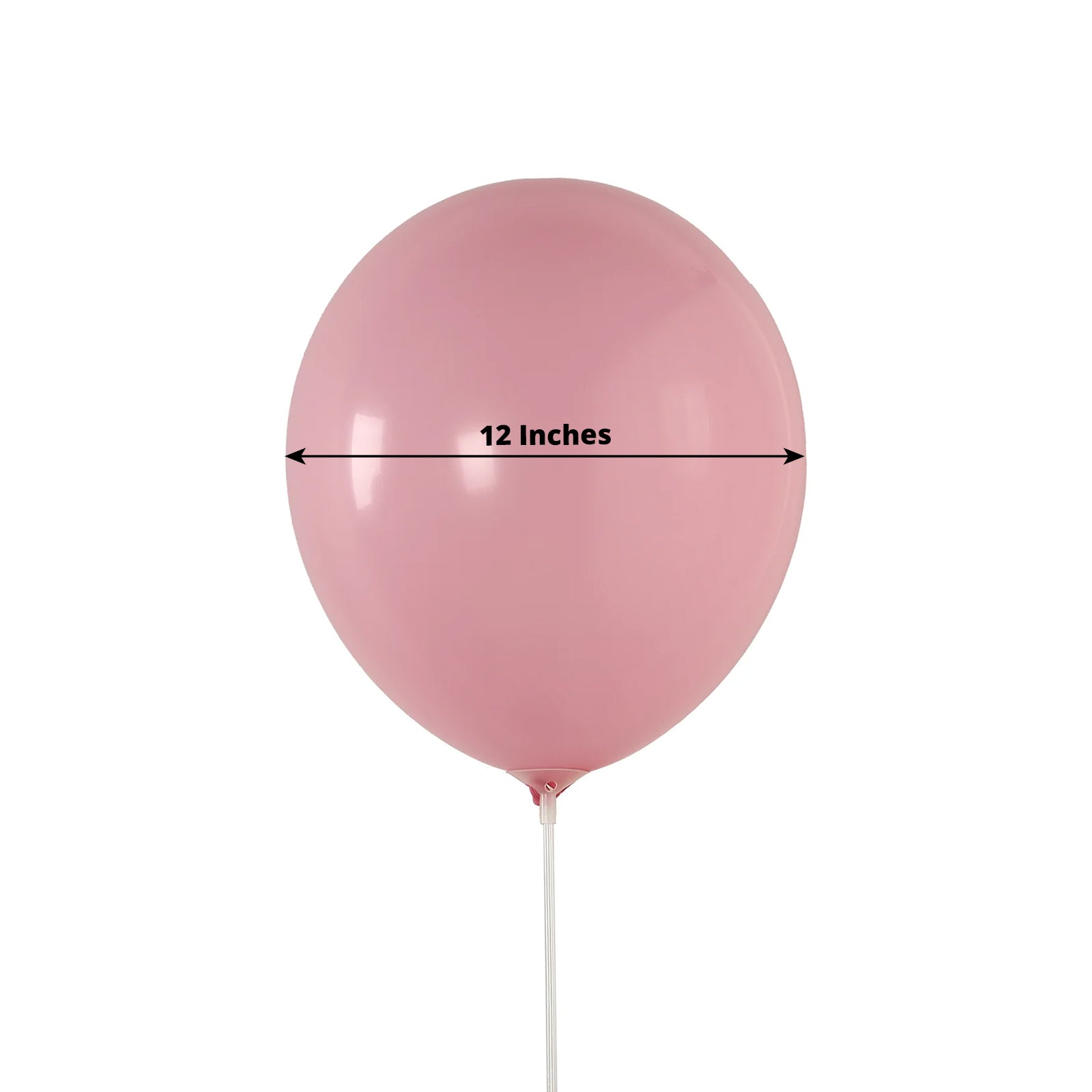 50 Pack Matte Pastel Pink Biodegradable Balloons 12, Round Eco-friendly Thick Latex Party Balloons