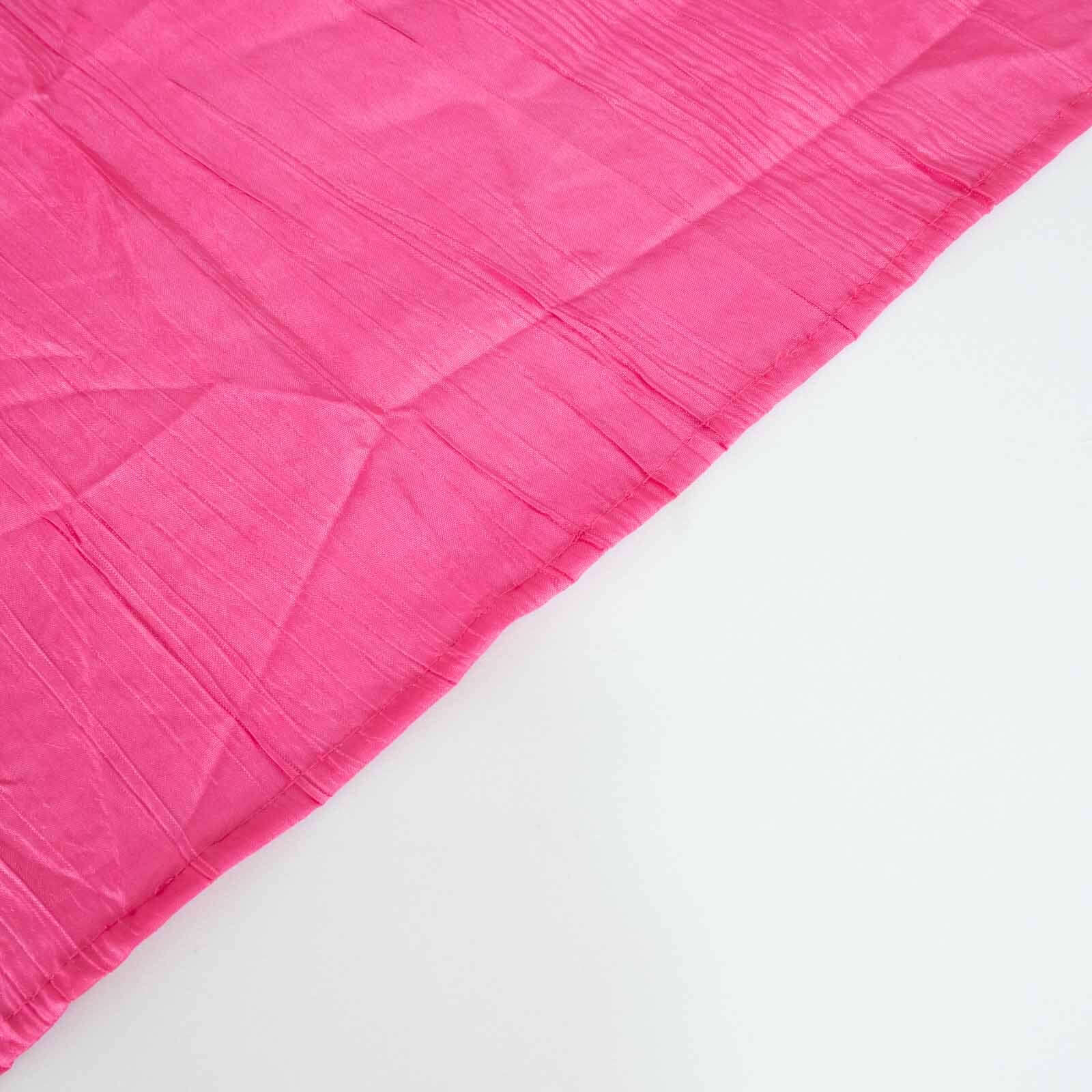 5 Pack Taffeta 20x20 Napkins Fuchsia Accordion - Accordion Crinkle Dinner Napkins