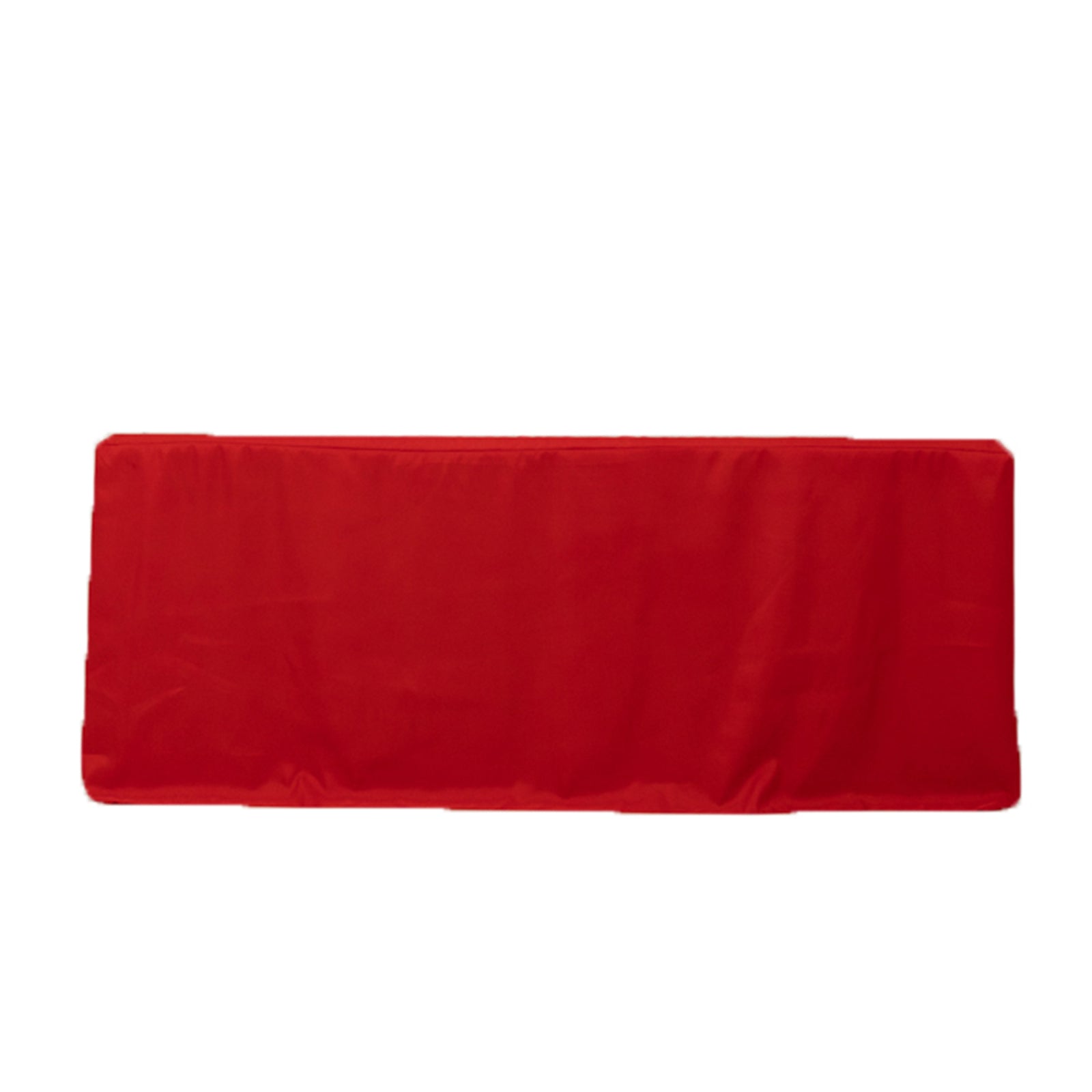 Fitted Polyester 72x30 Rectangle Tablecloth Red with Open Back Design - Easy to Maintain and Wrinkle-Resistant Table Cover