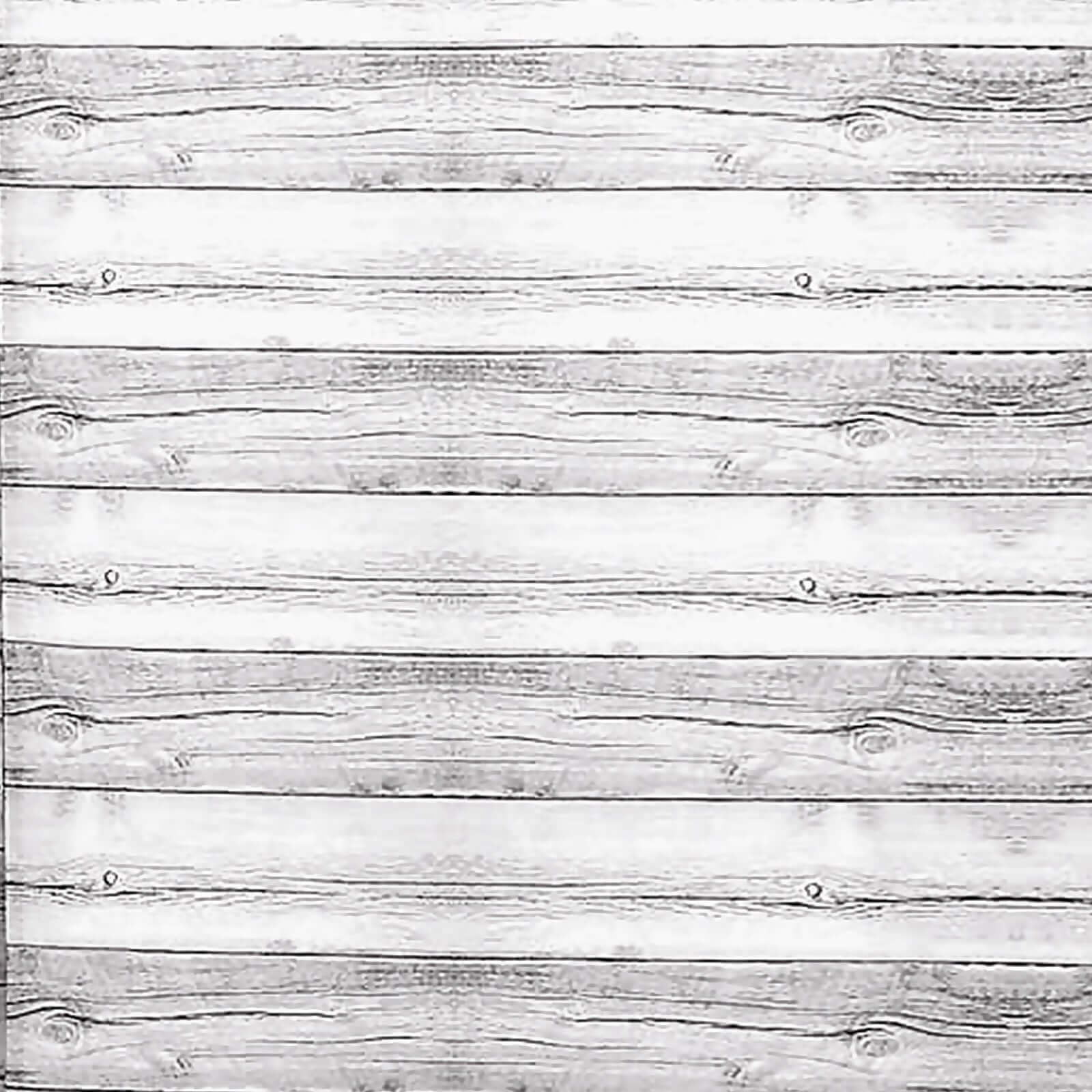 7.5ft White Rustic Wood Plank Pattern Spandex Fit Backdrop Stand Cover