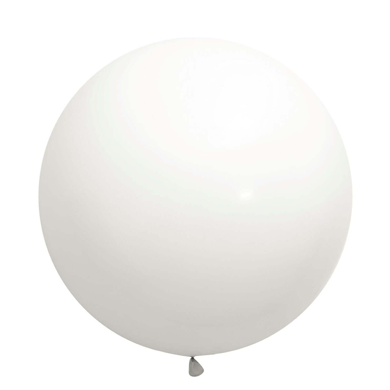 2 Pack 32 Large Balloons Helium or Air Latex Balloons Pastel White