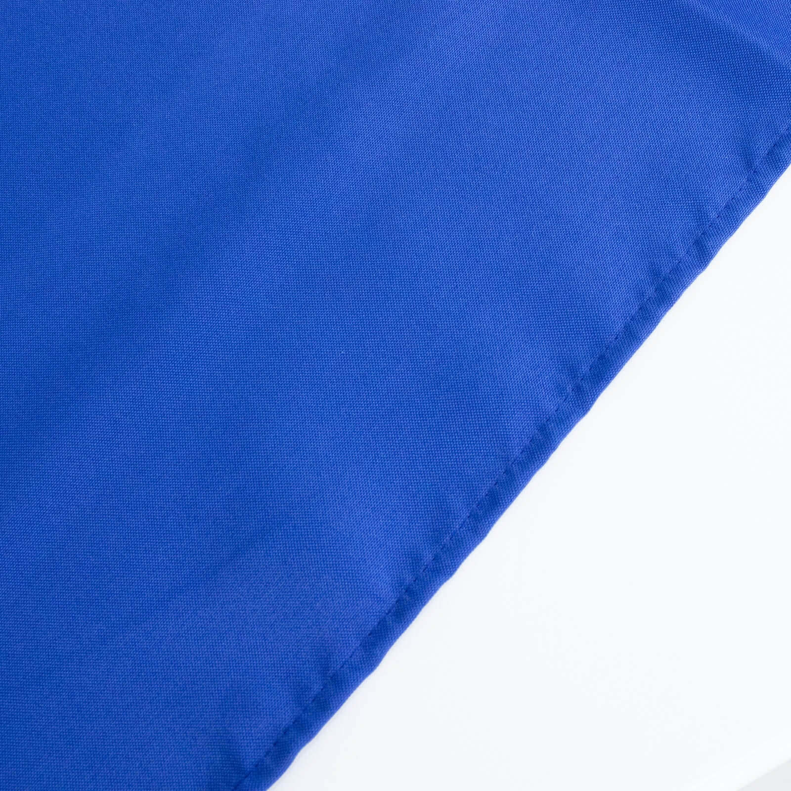 Premium Polyester 120 Round Tablecloth Royal Blue - Seamless 220GSM Wrinkle-Resistant Table Cover