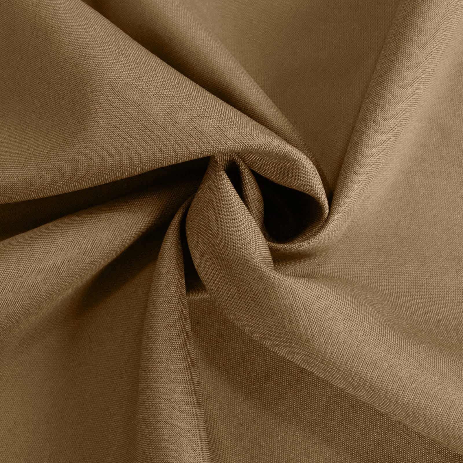 Polyester 90x132 Rectangle Tablecloth Taupe - Seamless Wrinkle-Resistant Table Cover
