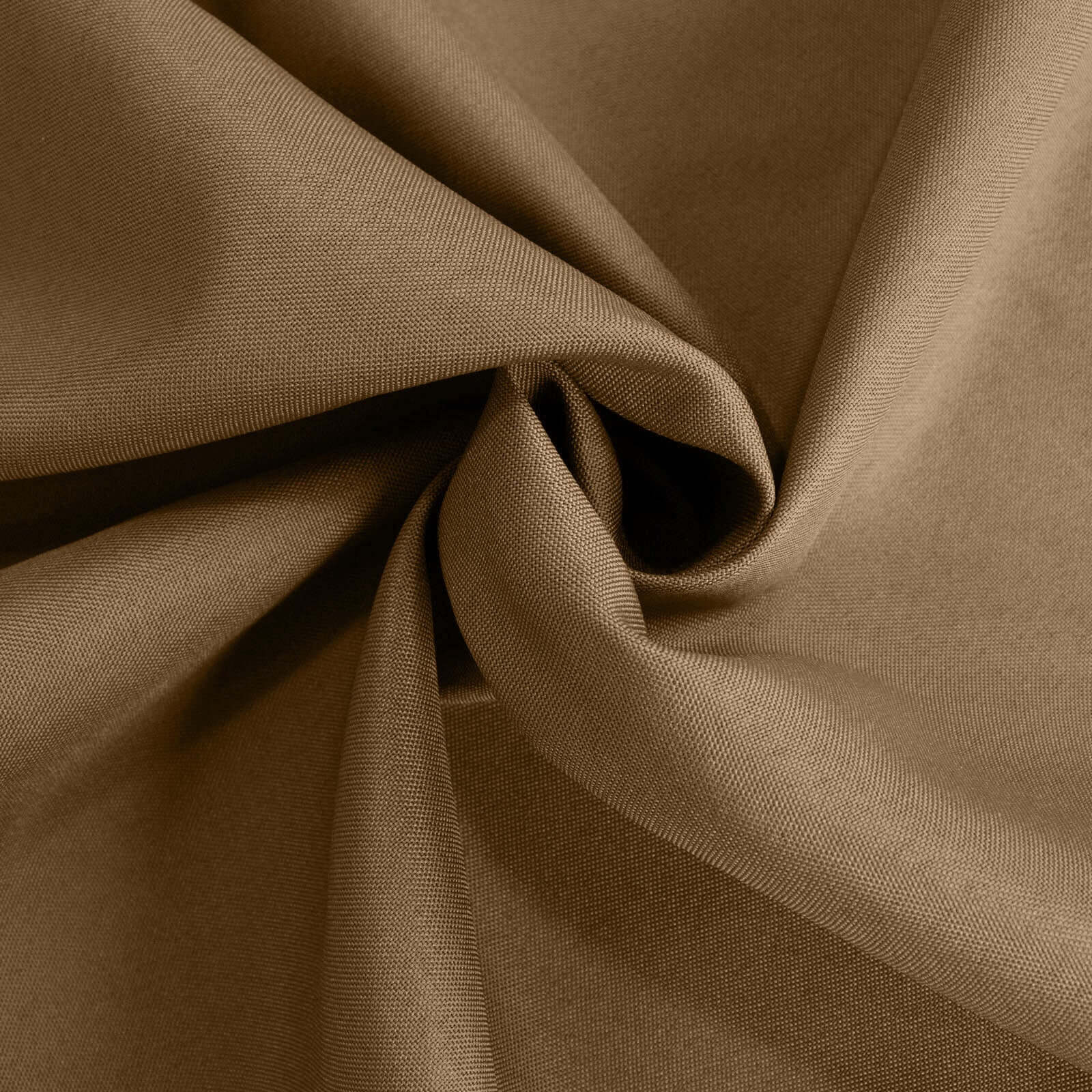Polyester 120 Round Tablecloth Taupe - Seamless Wrinkle-Resistant Table Cover