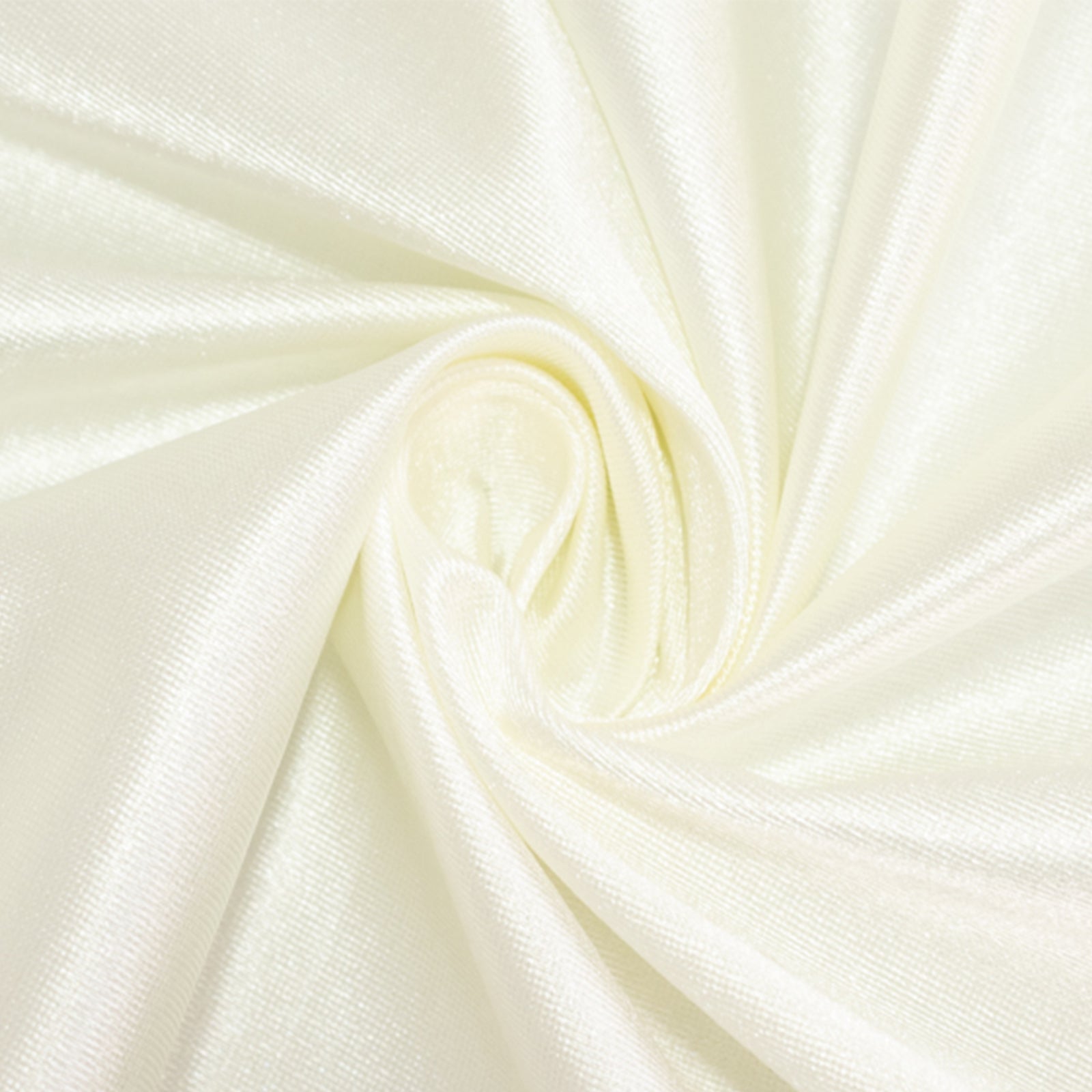 Premium Scuba Round 120 Tablecloth Shimmering Pearl - Wrinkle Free, Stain Resistant & Seamless Table Cover