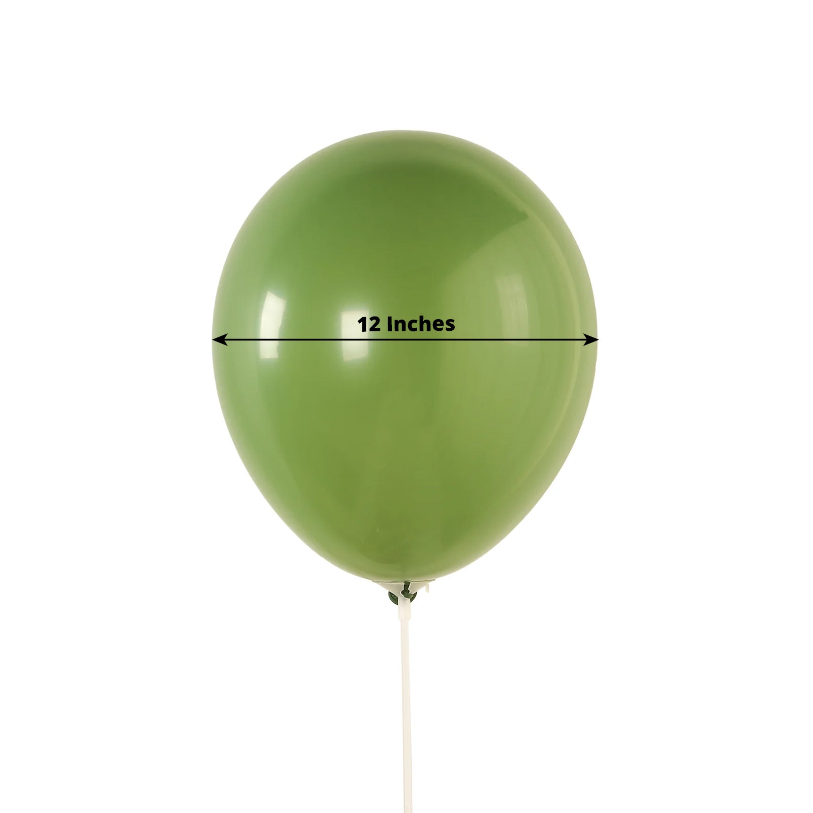 50 Pack Matte Pastel Dusty Sage Green Biodegradable Balloons 12, Round Eco-friendly Thick Latex Party Balloons