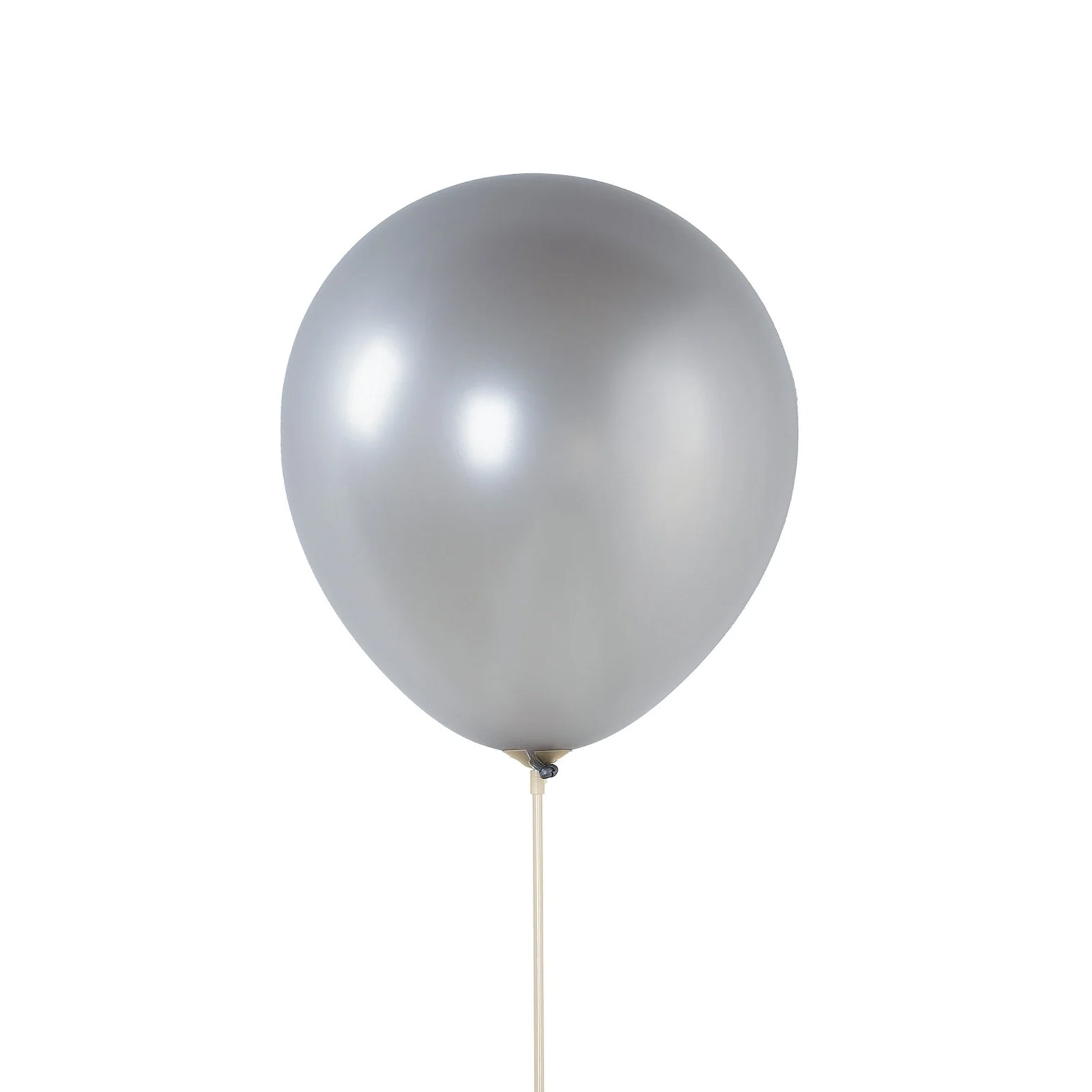 10 Pack Chrome Silver Biodegradable Latex Balloons 18, Thick Eco Friendly Metallic Party Balloons