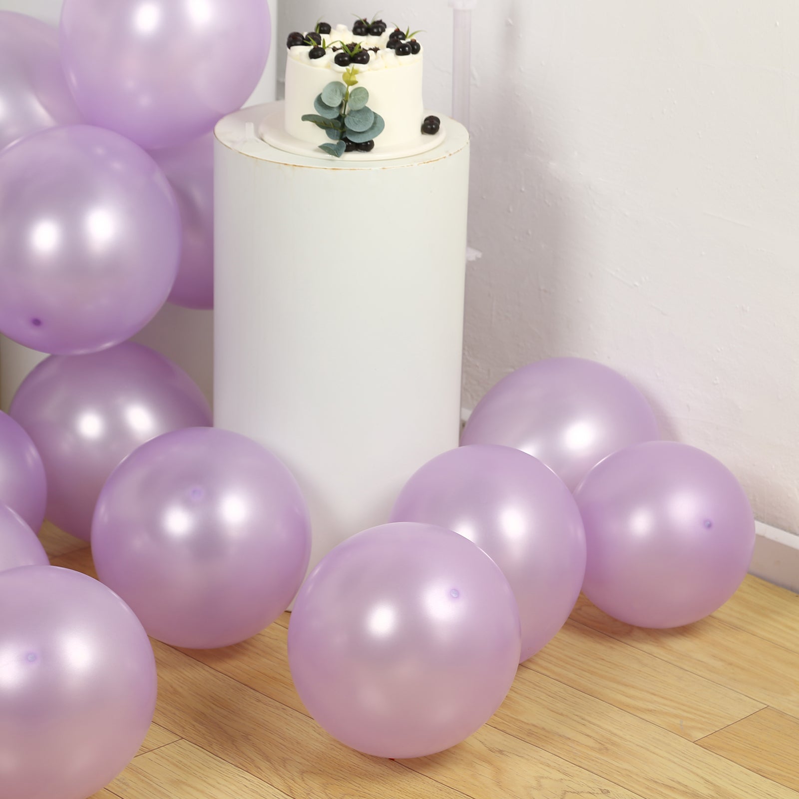 50 Pack Lavender Lilac Biodegradable Balloons, 12 Thickened Extra Strong Eco-friendly Latex Helium Party Balloons