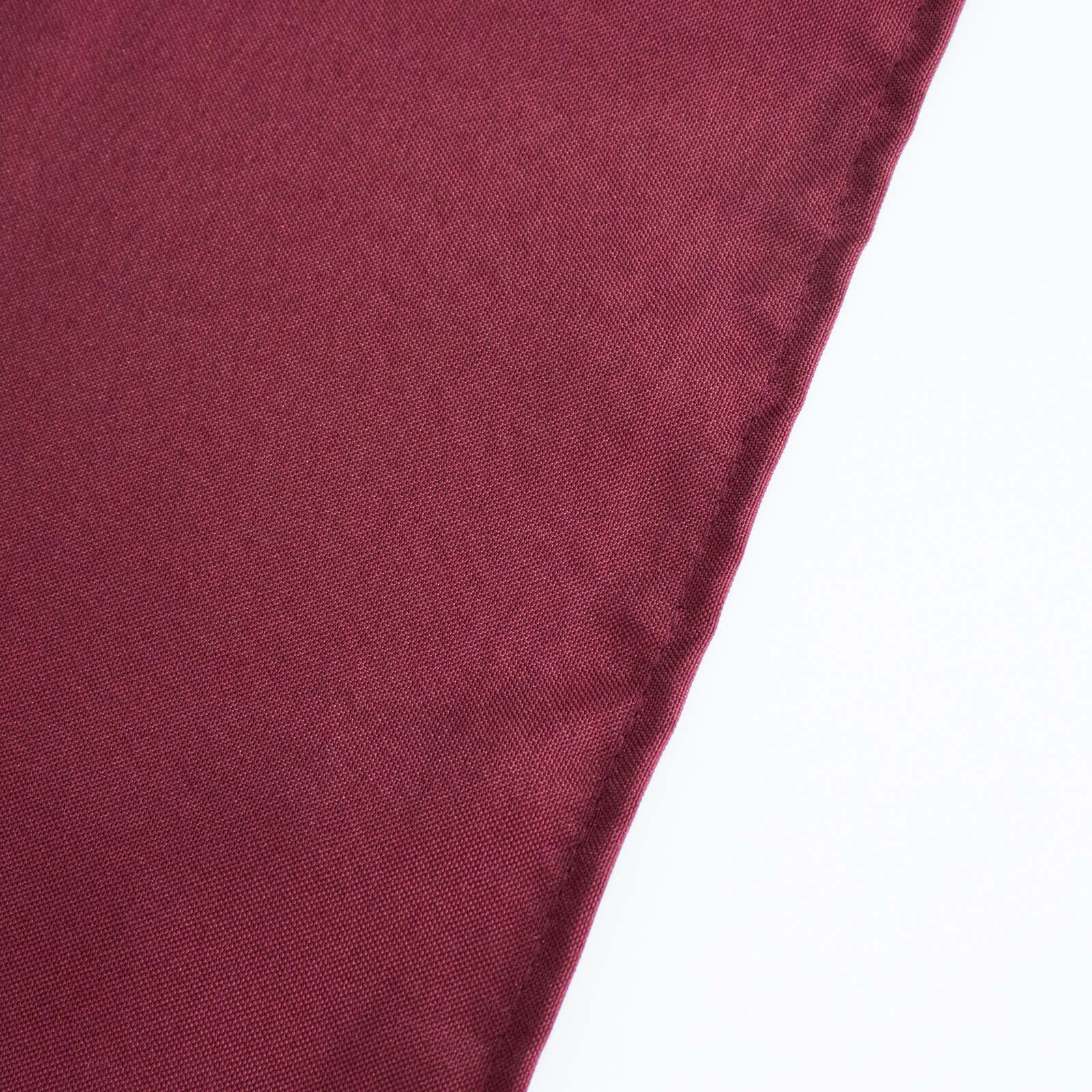 Premium Polyester 90x156 Rectangle Tablecloth Burgundy - Seamless 220GSM Stain-Resistant Table Cover