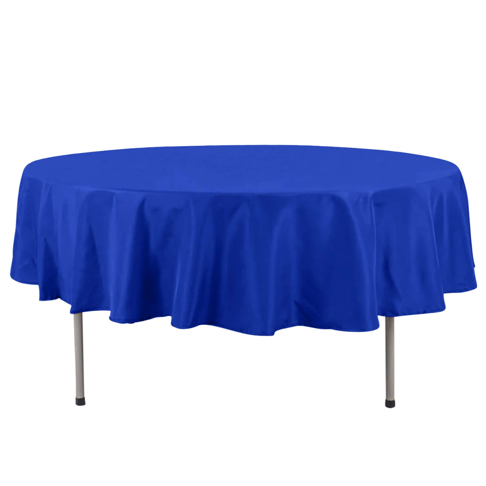 Premium Polyester 90 Round Tablecloth Royal Blue - Stain and Wrinkle-Resistant Design with 220GSM Thickness Table Cover