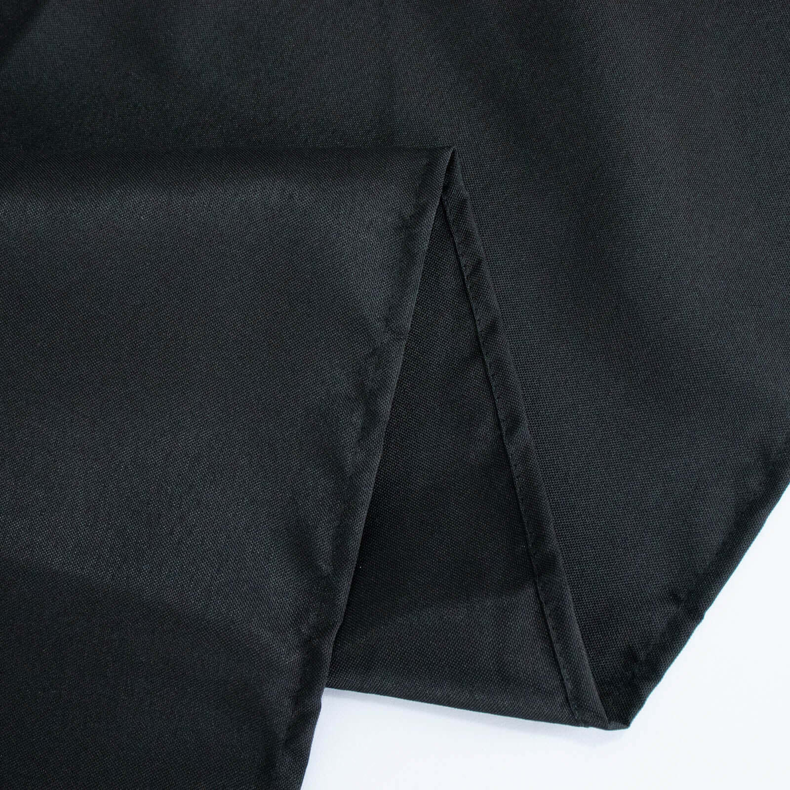 Premium Polyester 54x96 Rectangle Tablecloth Black - Durable 220GSM Stain-Resistant Fabric Table Cover