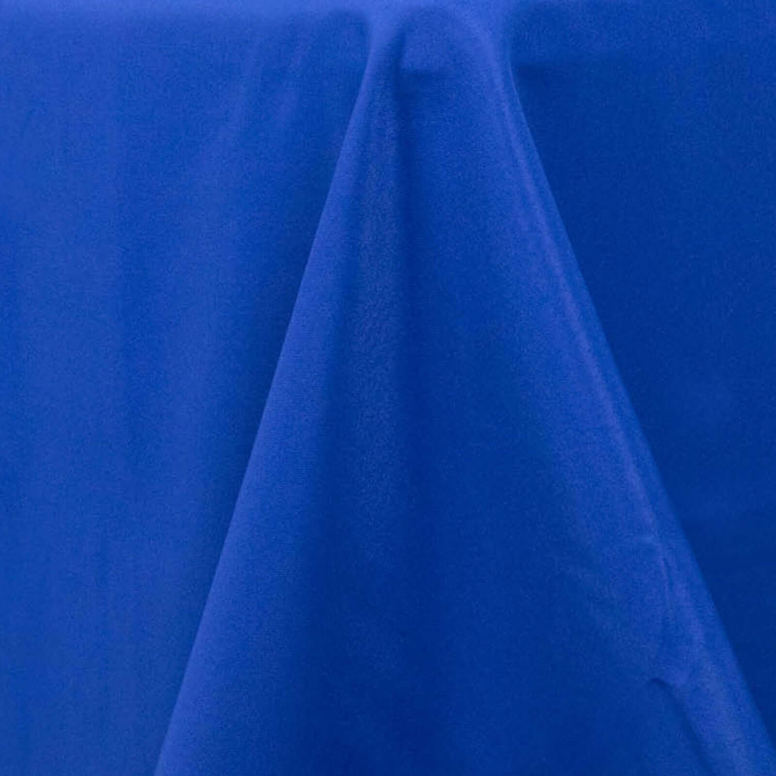 Premium Polyester 120 Round Tablecloth Royal Blue - Seamless 220GSM Wrinkle-Resistant Table Cover