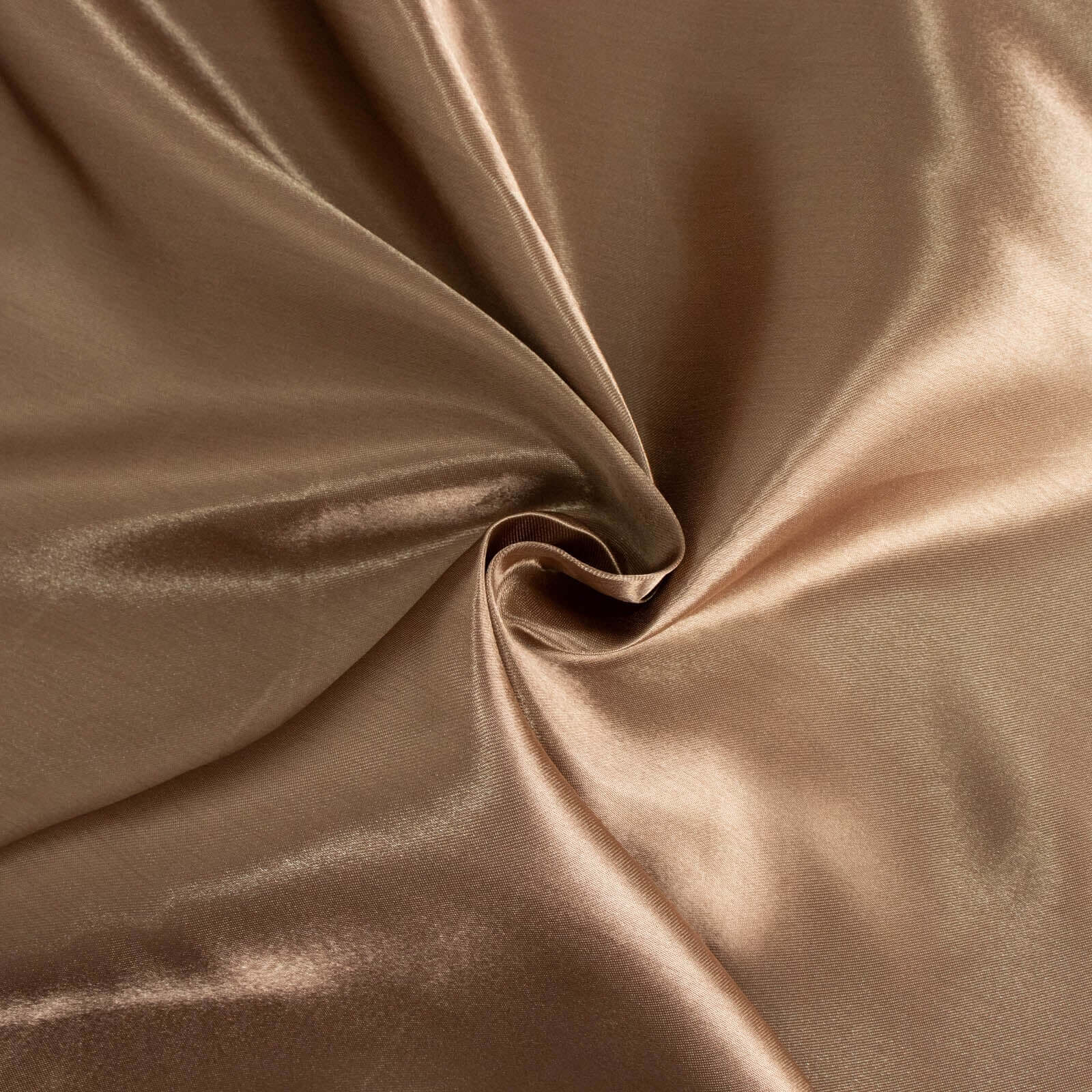 Satin 72x72 Table Overlay Square Tablecloth Taupe - Smooth Finish Table Cover