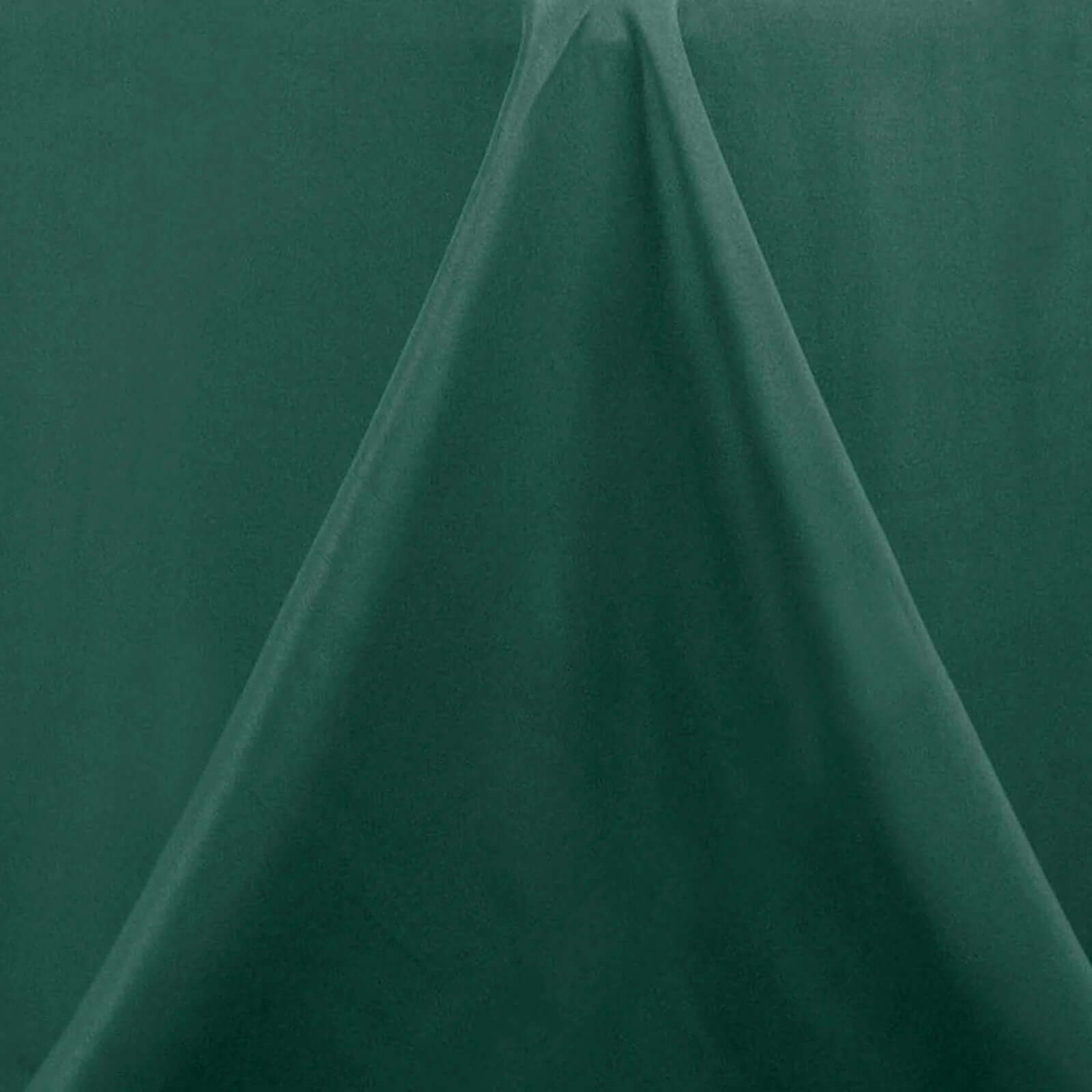 Premium Polyester 90 Round Tablecloth Hunter Emerald Green - Stain and Wrinkle-Resistant Design with 220GSM Thickness Table Cover