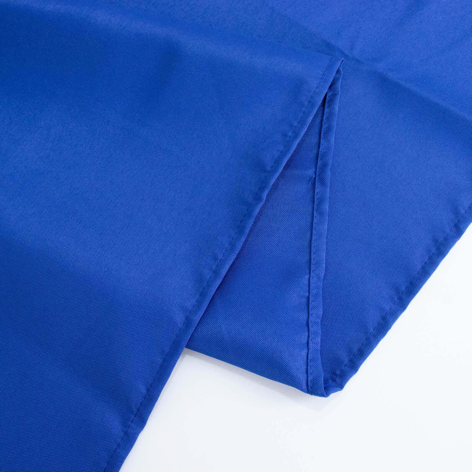 Premium Polyester 54x54 Table Overlay Square Tablecloth Royal Blue - Stain and Wrinkle-Resistant 220GSM Table Topper