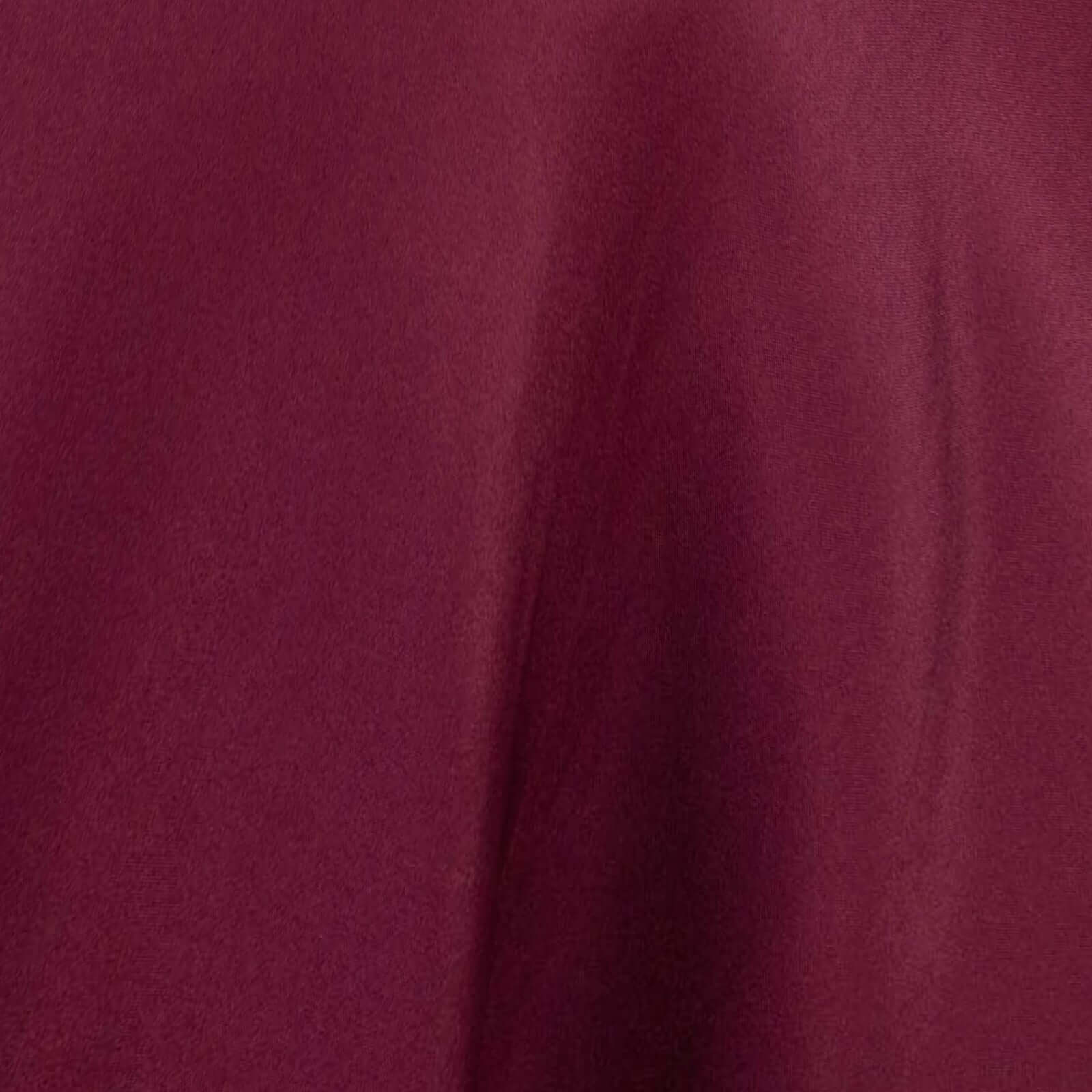 Premium Polyester 108 Round Tablecloth Burgundy - Wrinkle-Resistant 220GSM Table Cover