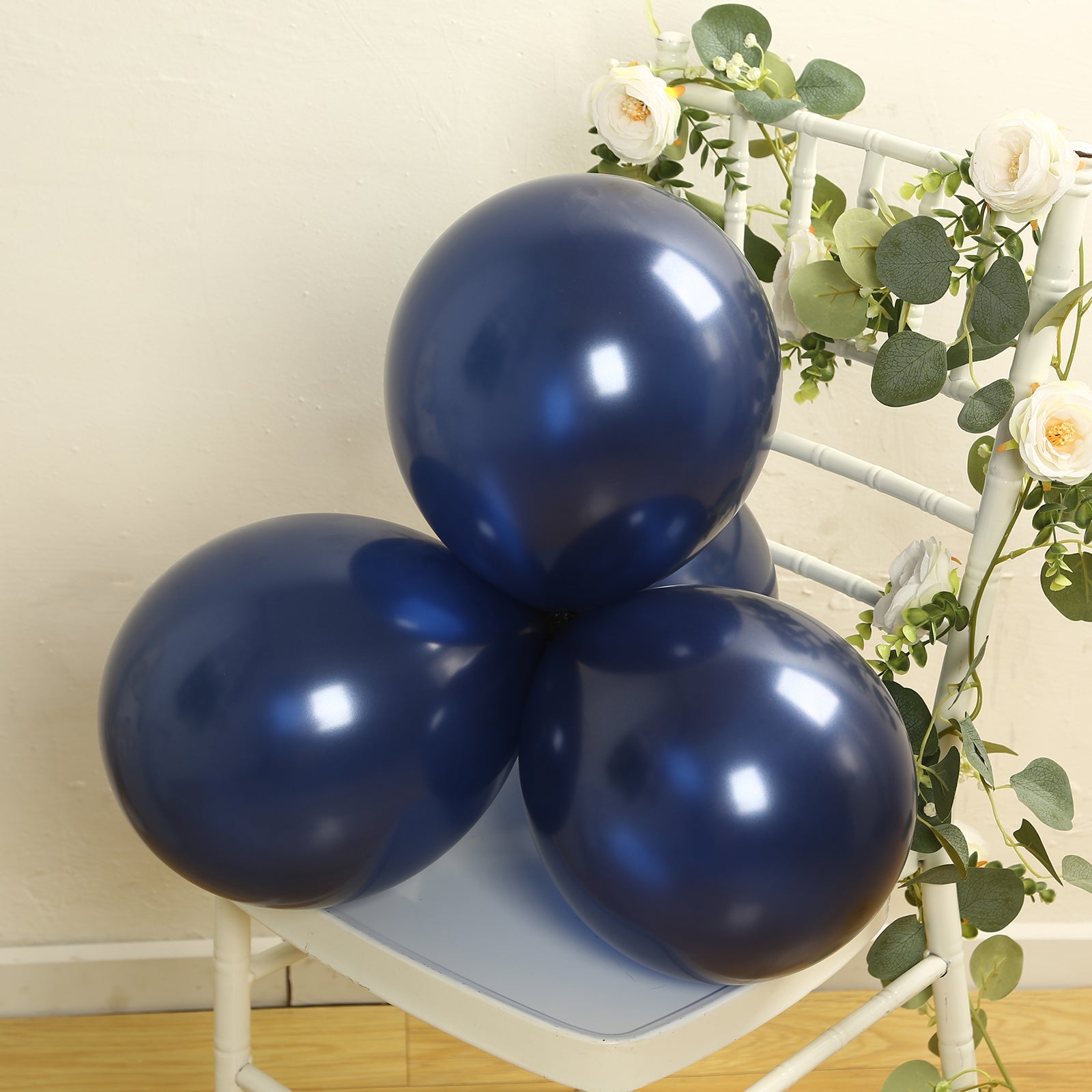 50 Pack Navy Blue Biodegradable Balloons, 12 Thickened Extra Strong Eco-friendly Latex Helium Party Balloons